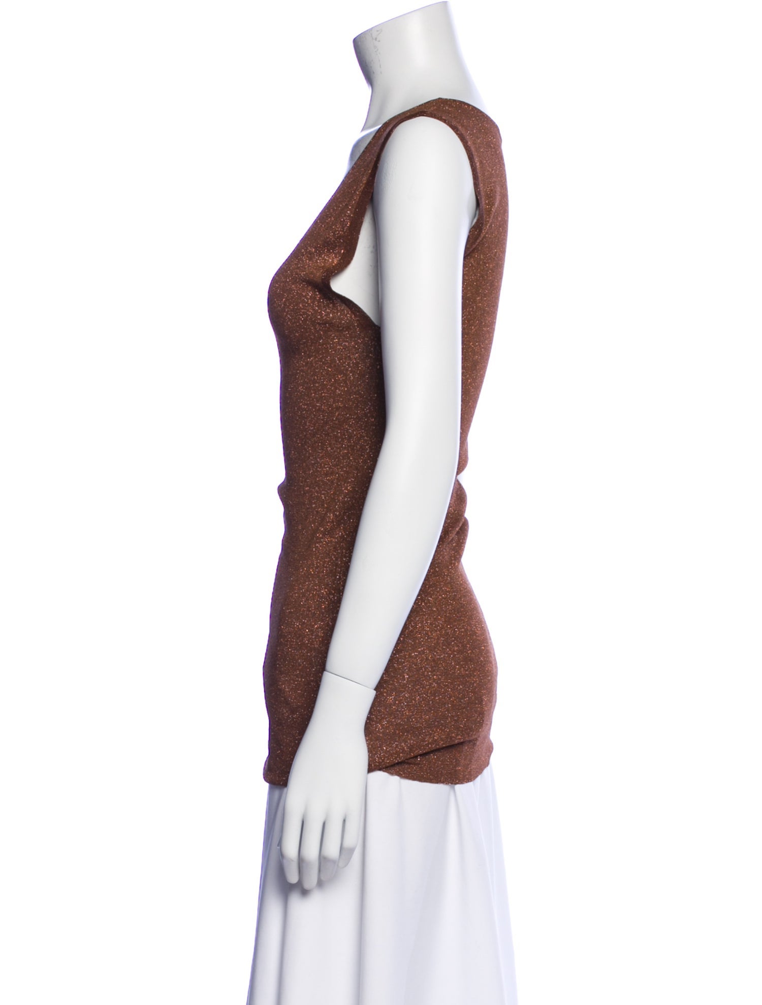 Brunello Cucinelli Scoop Neck Sleeveless Top