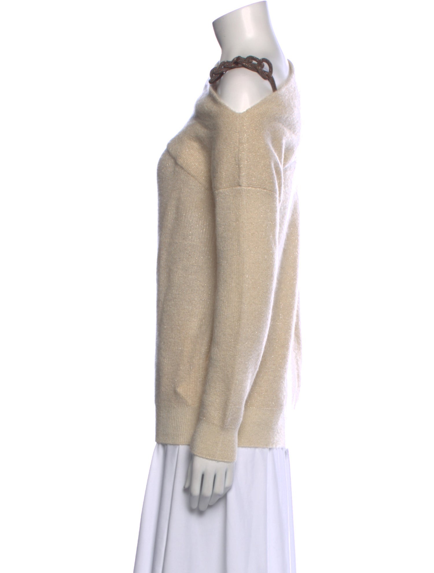 Brunello Cucinelli Mohair Bateau Neckline Sweater