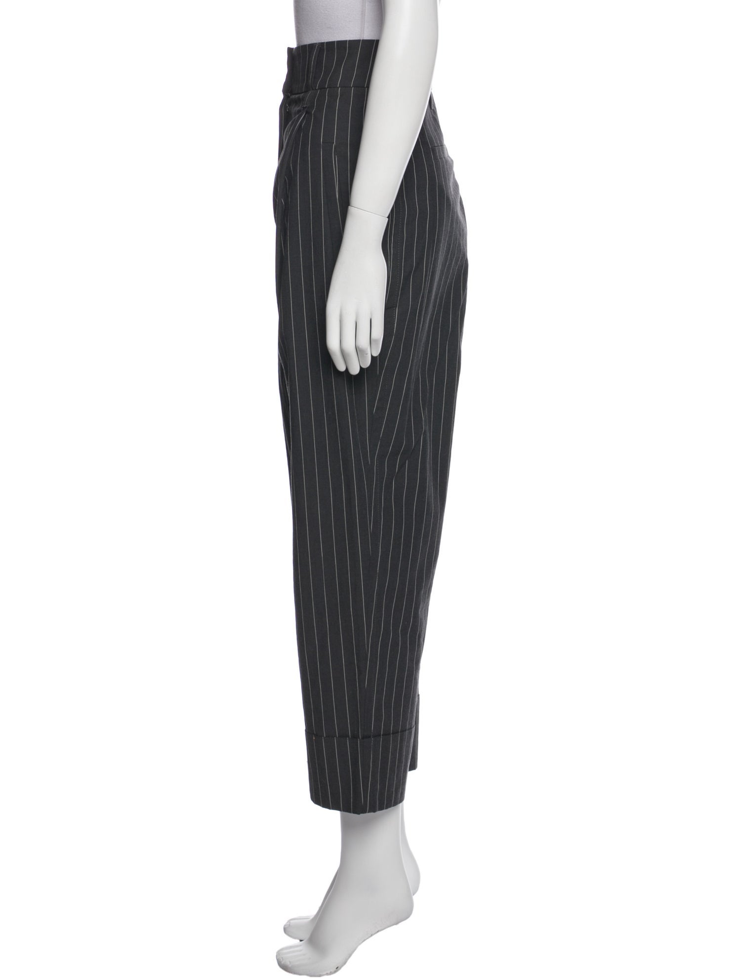 Brunello Cucinelli Striped Straight Leg Pants