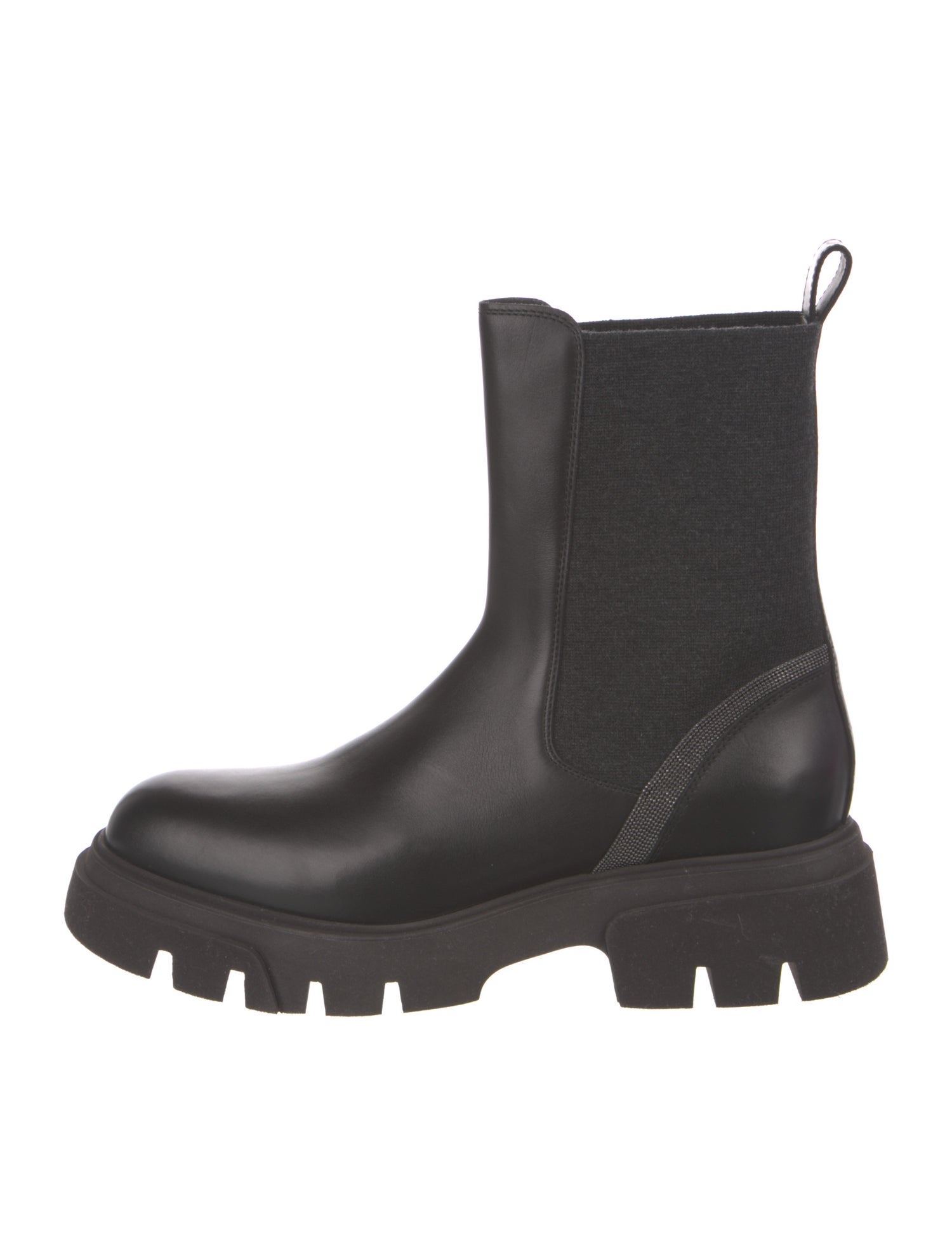 Brunello Cucinelli Leather Chelsea Boots