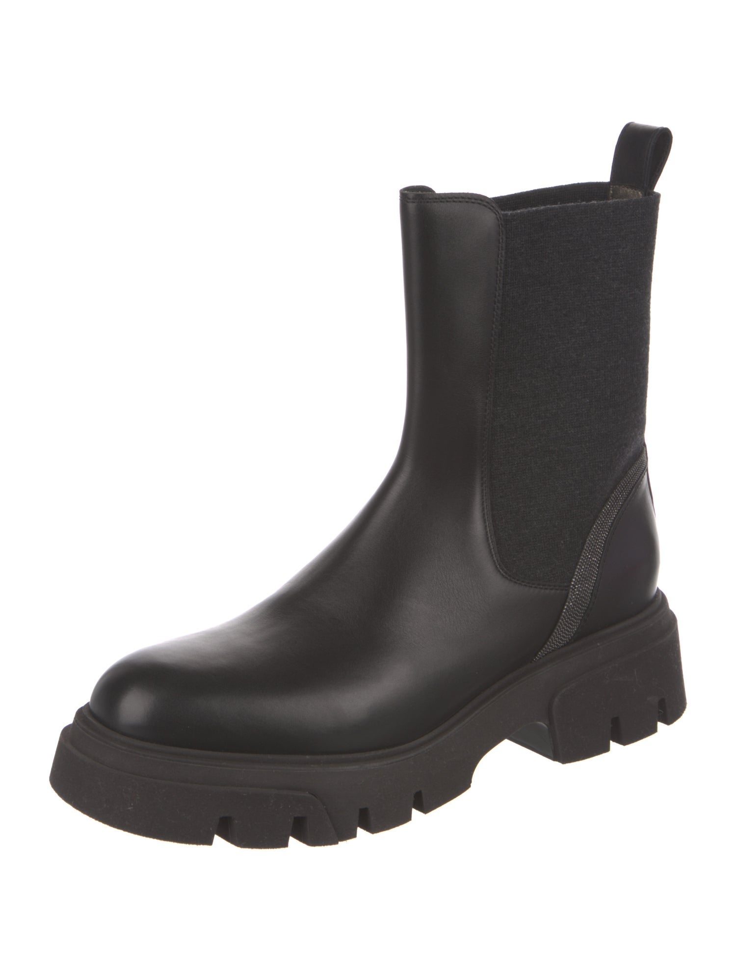 Brunello Cucinelli Leather Chelsea Boots