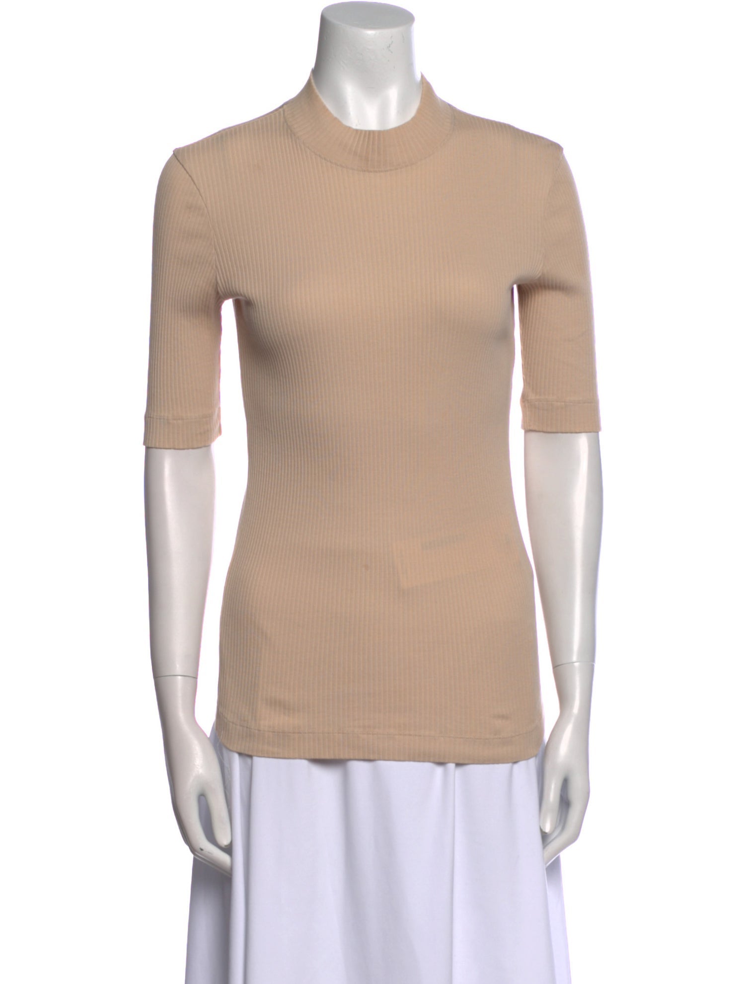 Brunello Cucinelli Mock Neck Short Sleeve T-Shirt