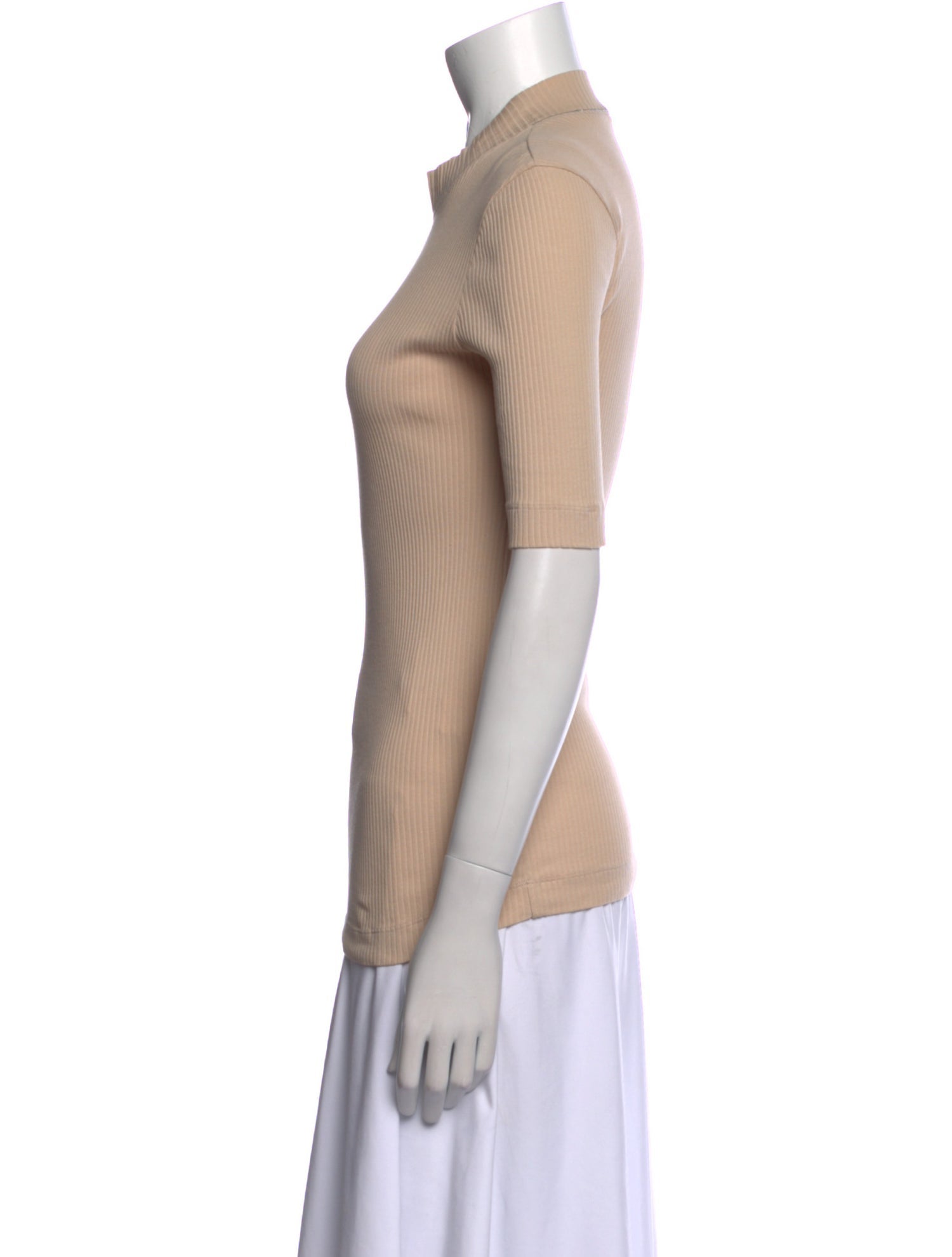 Brunello Cucinelli Mock Neck Short Sleeve T-Shirt