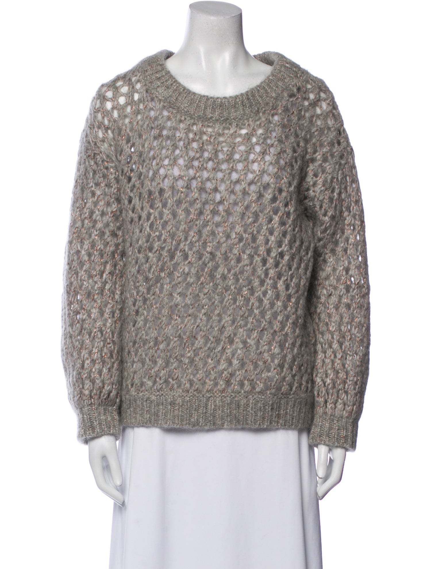 Brunello Cucinelli Mohair Crew Neck Sweater
