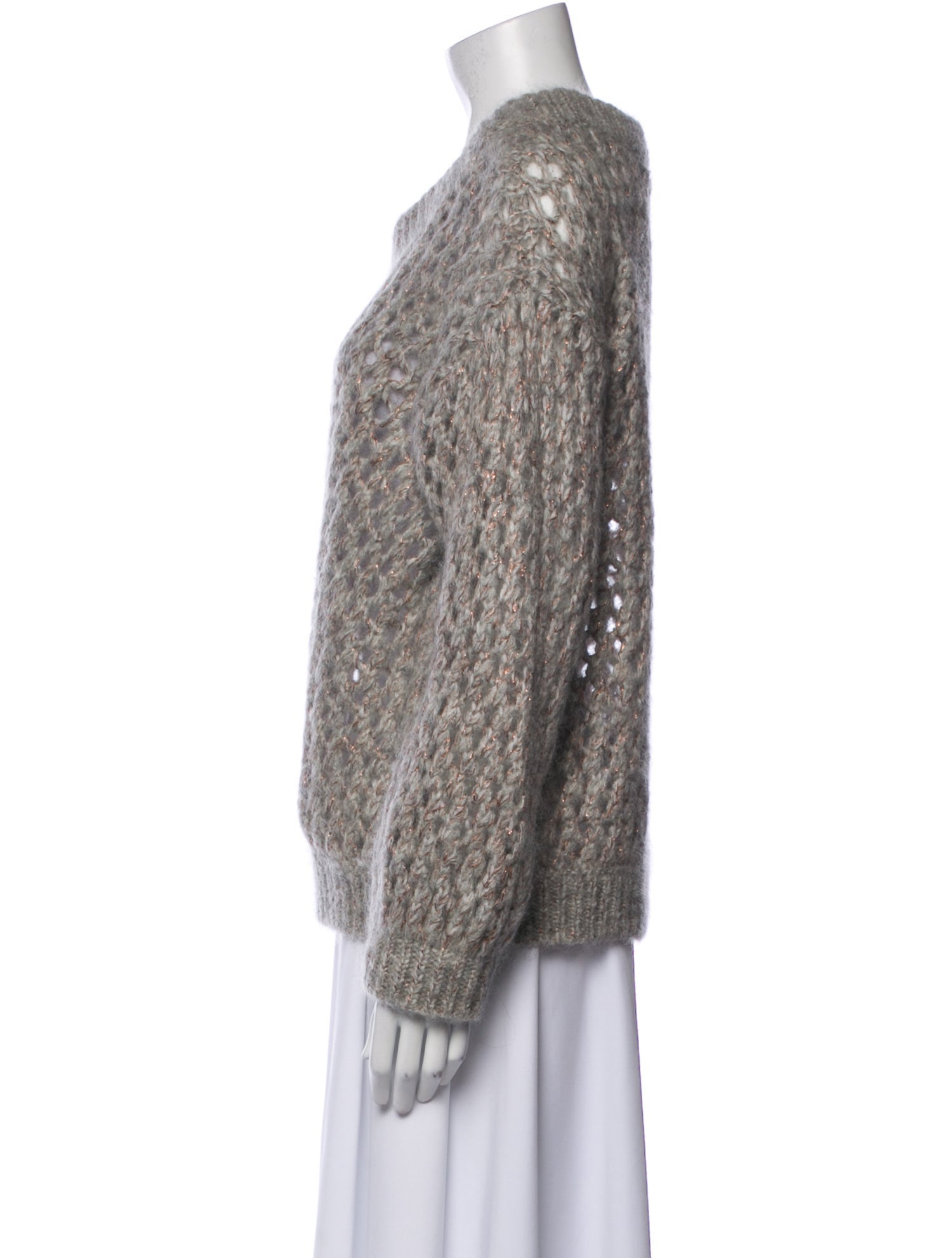 Brunello Cucinelli Mohair Crew Neck Sweater
