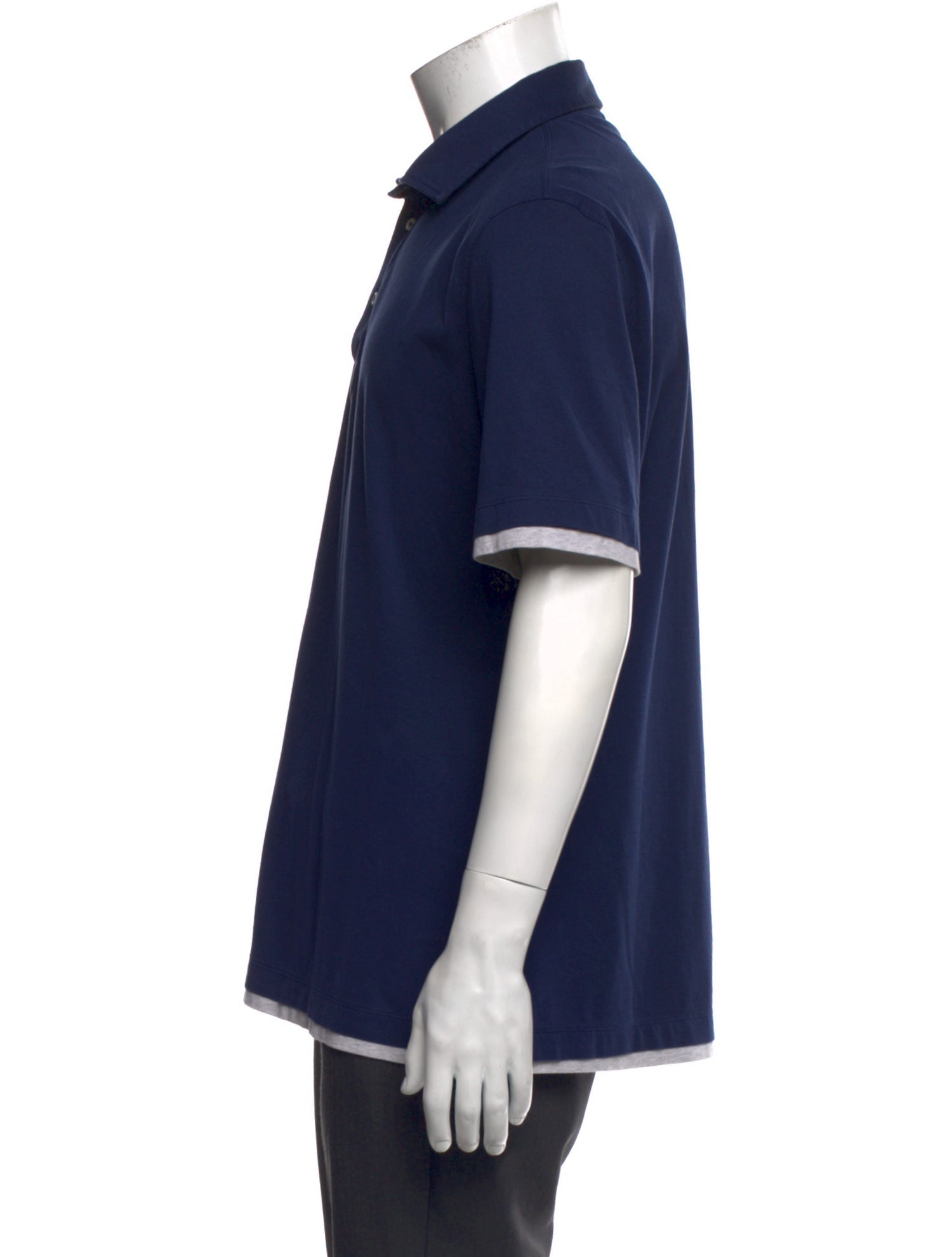 Brunello Cucinelli V-Neck Short Sleeve Polo Shirt