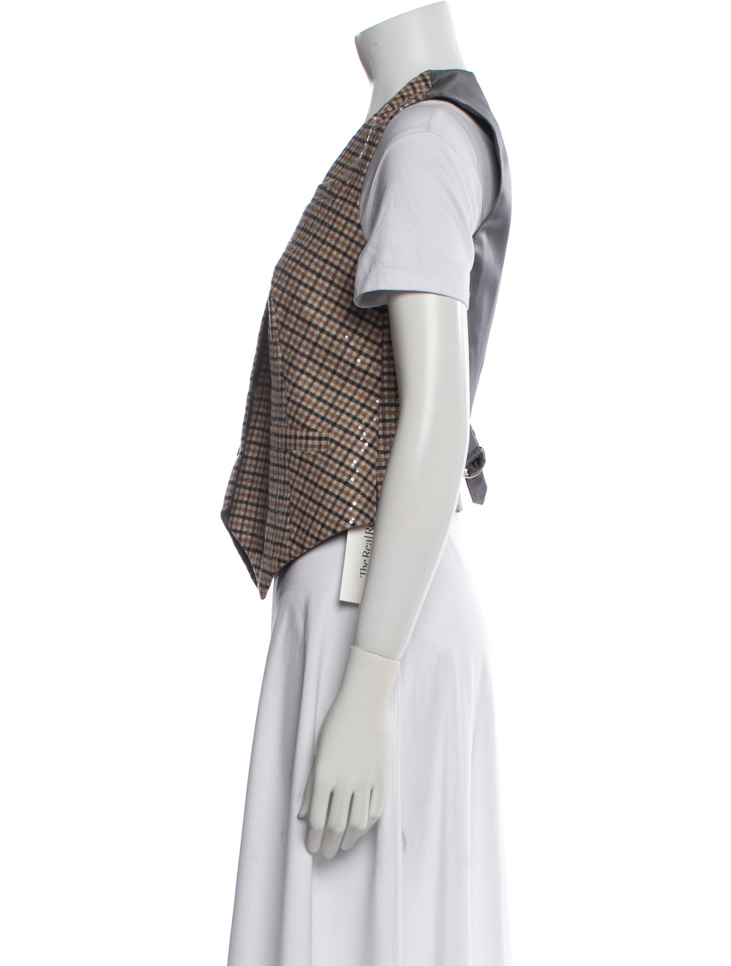 Brunello Cucinelli Plaid Print Vest