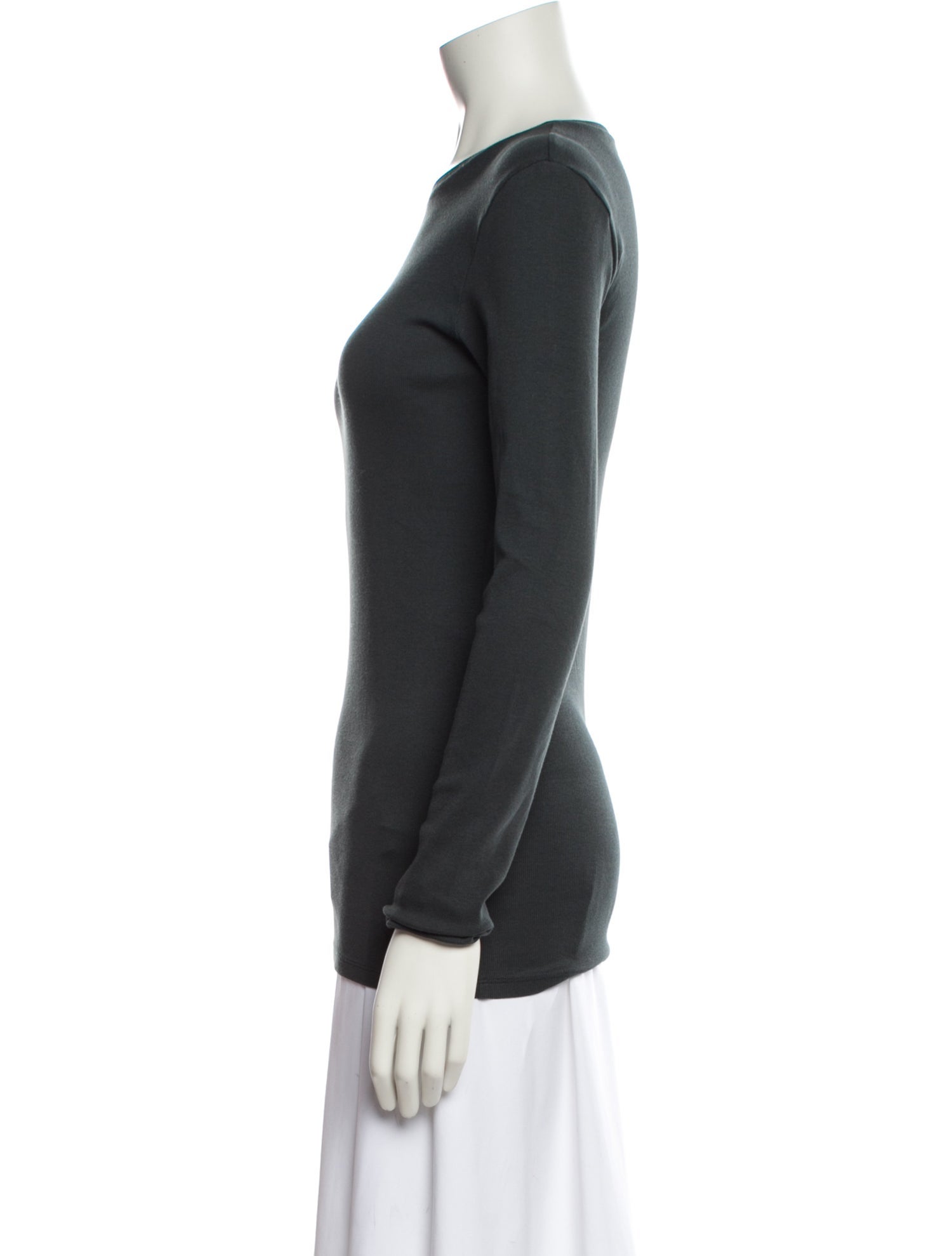 Brunello Cucinelli Crew Neck Long Sleeve Top