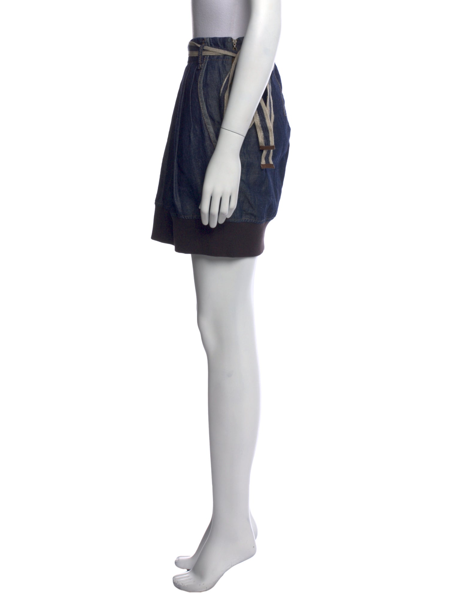 Brunello Cucinelli Pleated Accents Mini Skirt