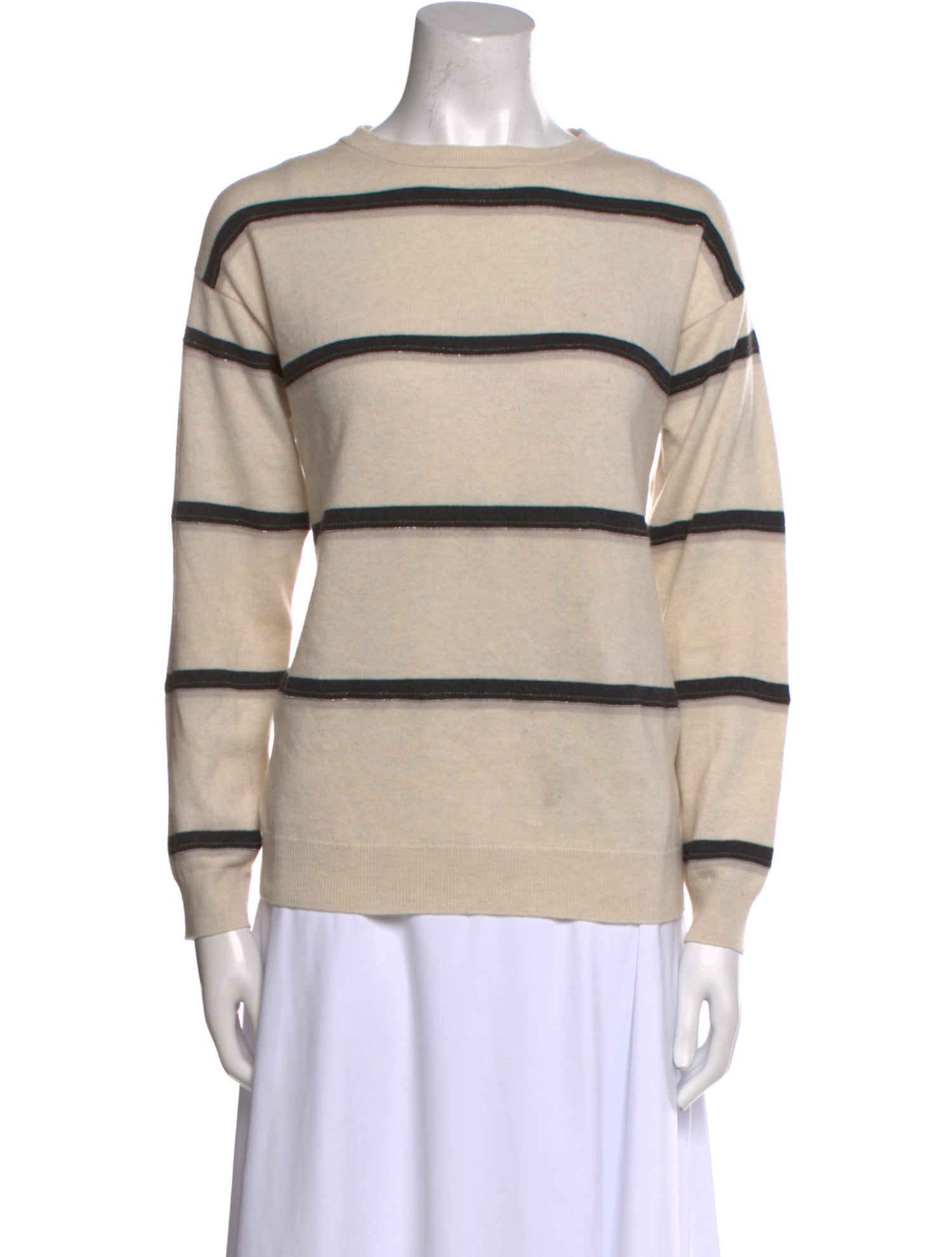 Brunello Cucinelli Cashmere Striped Sweater