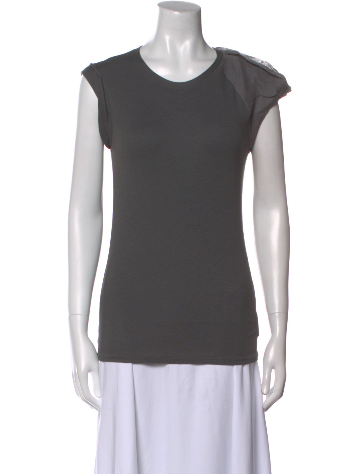 Brunello Cucinelli Scoop Neck Sleeveless T-Shirt