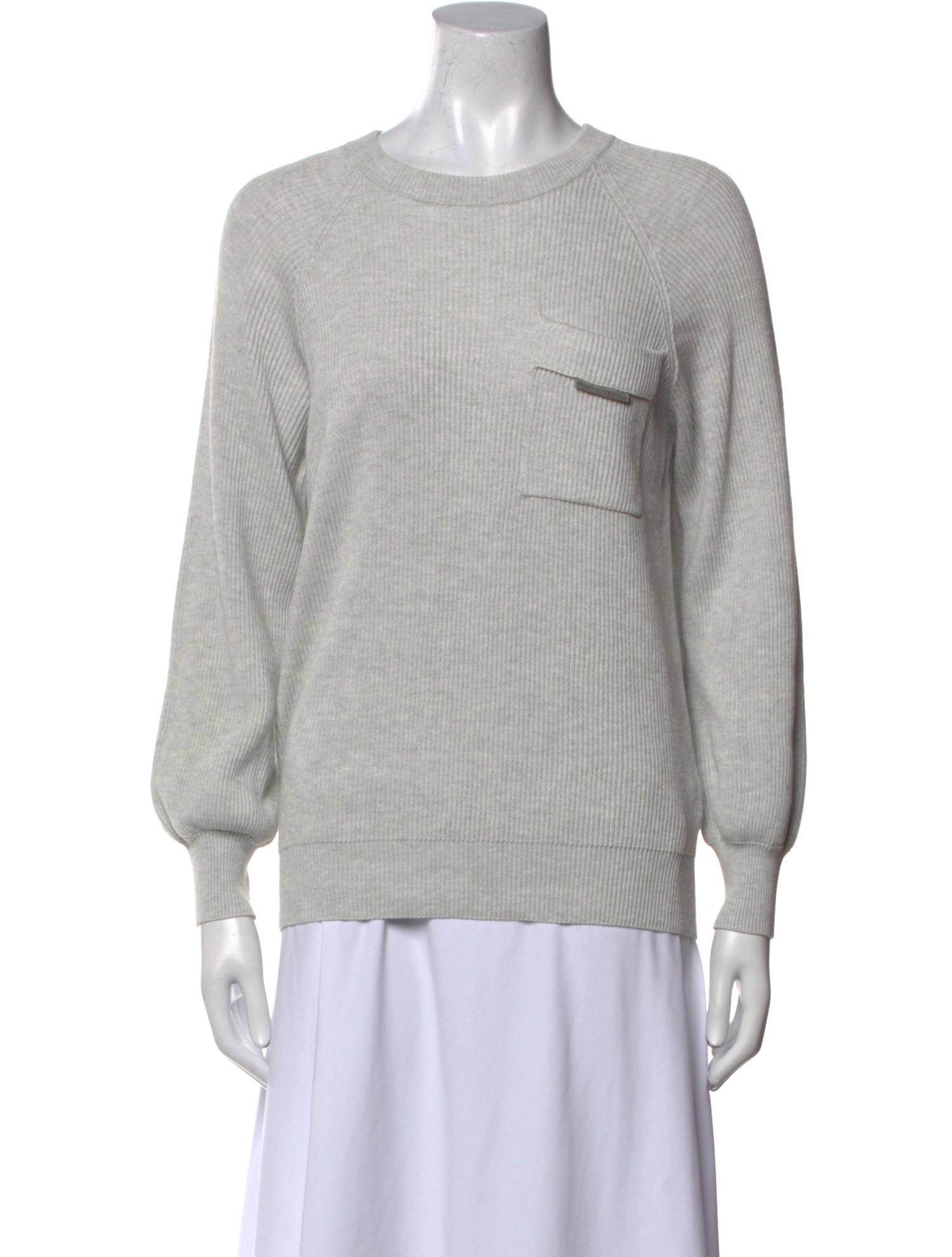 Brunello Cucinelli Crew Neck Long Sleeve Sweatshirt