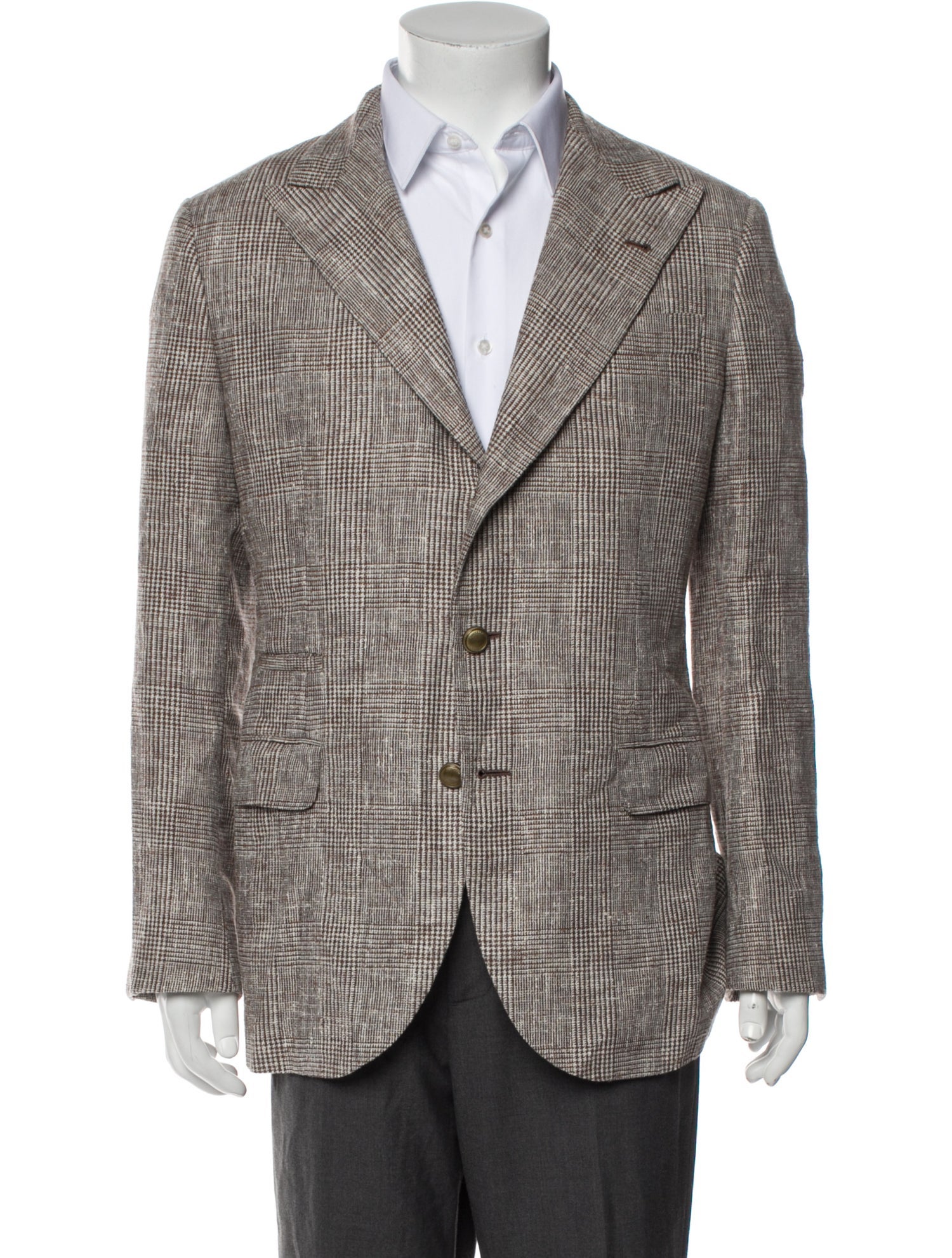 Brunello Cucinelli Houndstooth Print Blazer