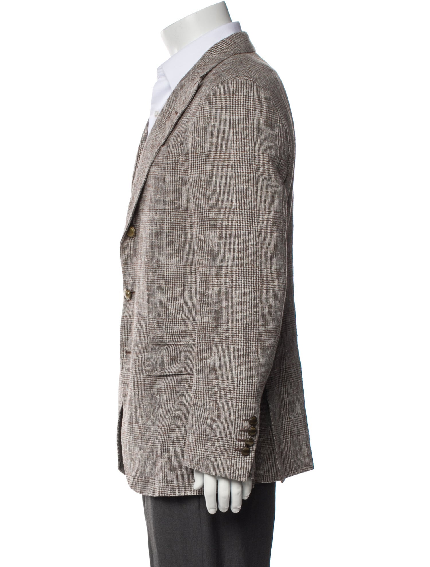 Brunello Cucinelli Houndstooth Print Blazer