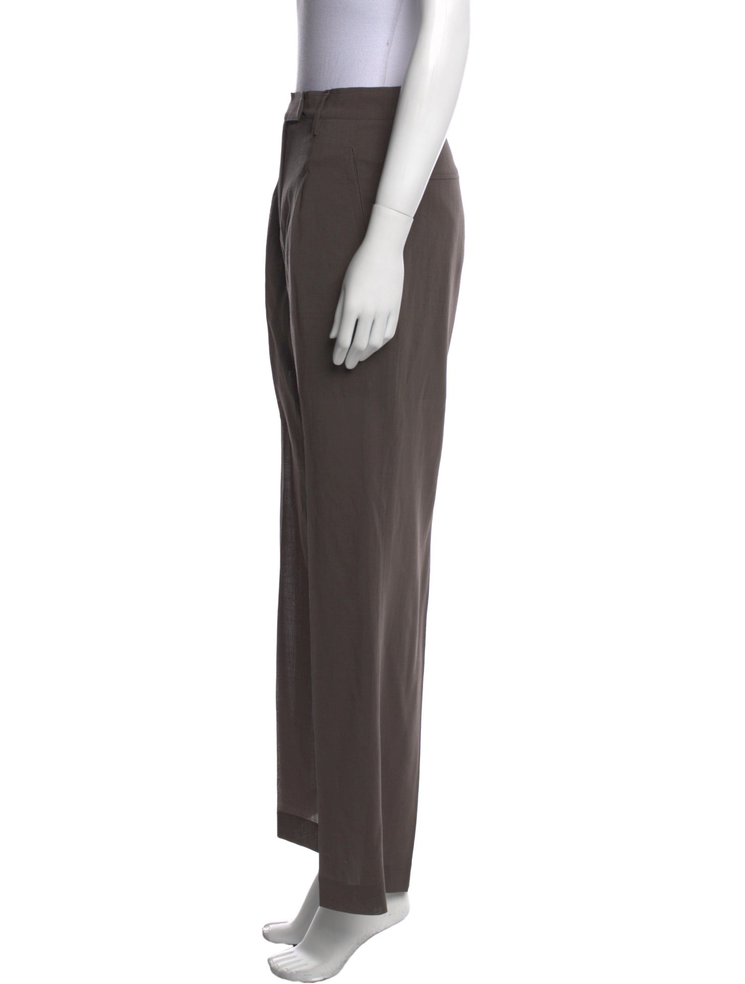 Brunello Cucinelli Virgin Wool Wide Leg Pants