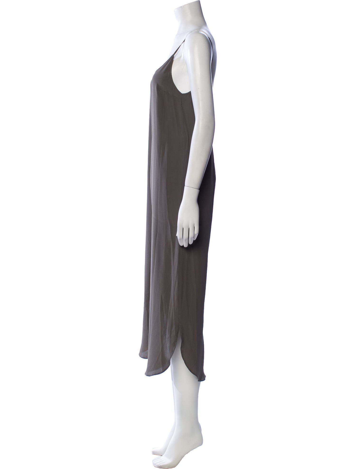 Brunello Cucinelli Silk Midi Length Dress