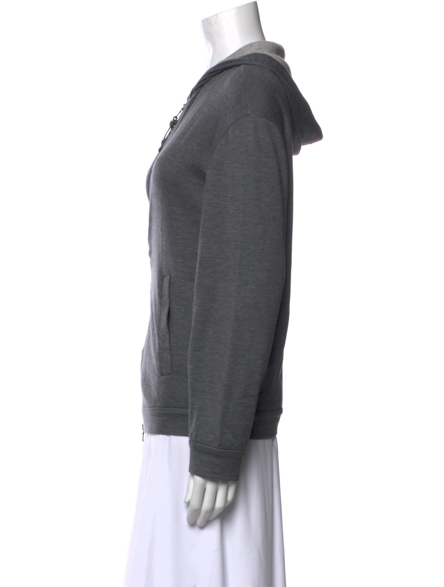 Brunello Cucinelli V-Neck Long Sleeve Sweatshirt