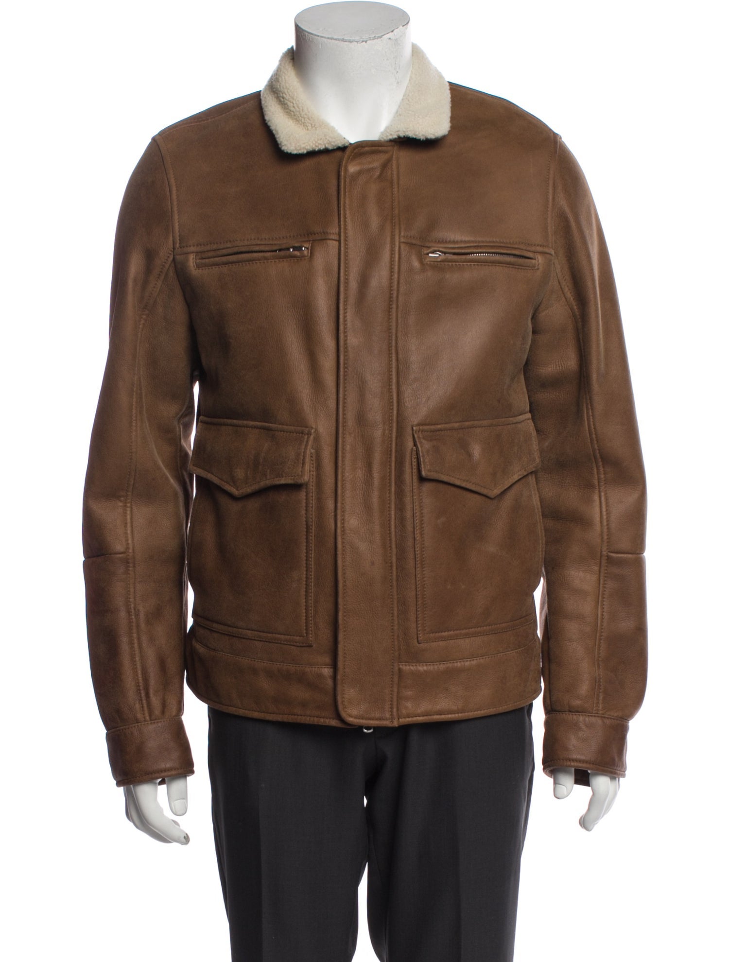 Brunello Cucinelli Leather Utility Jacket