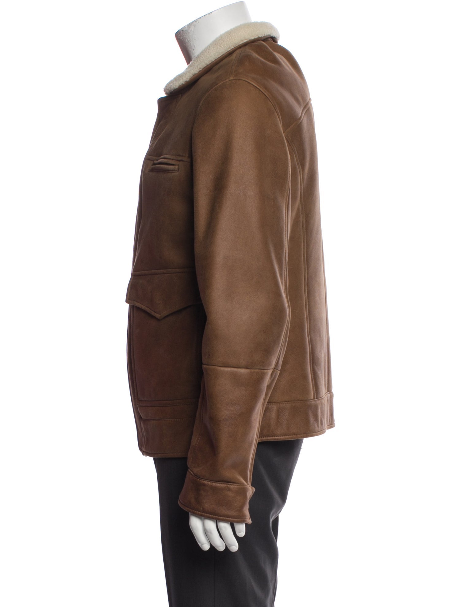 Brunello Cucinelli Leather Utility Jacket