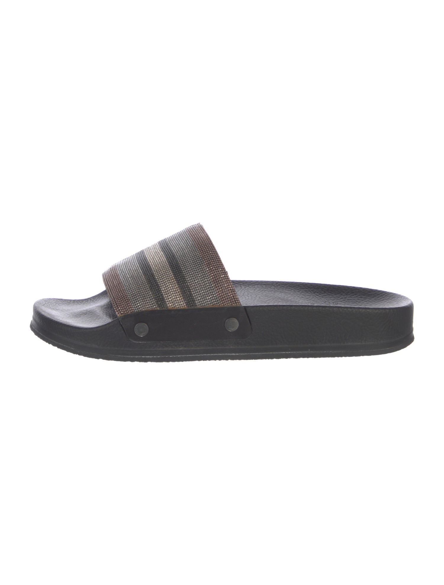 Brunello Cucinelli Monili Rubber Slides