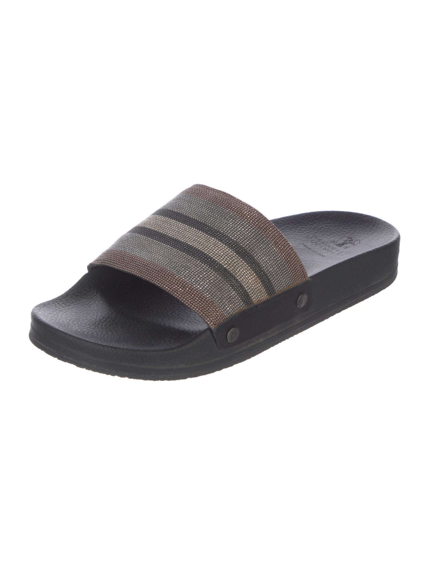 Brunello Cucinelli Monili Rubber Slides