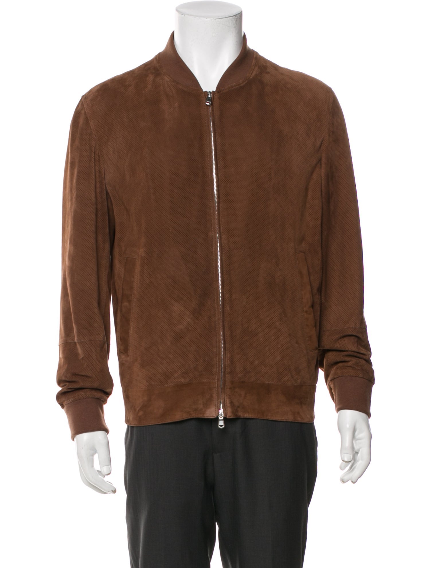 Brunello Cucinelli Leather Bomber Jacket