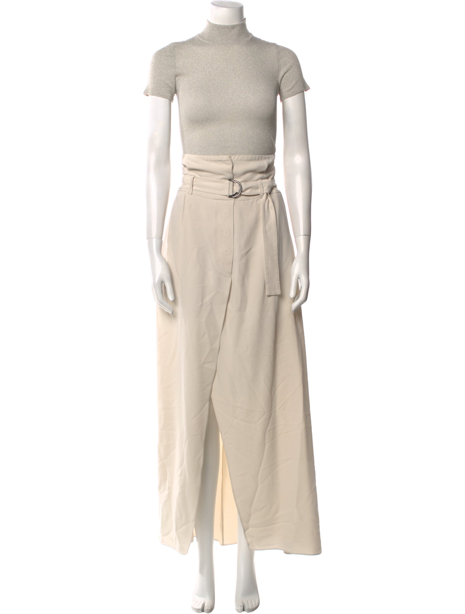 Brunello Cucinelli Mock Neck Long Dress