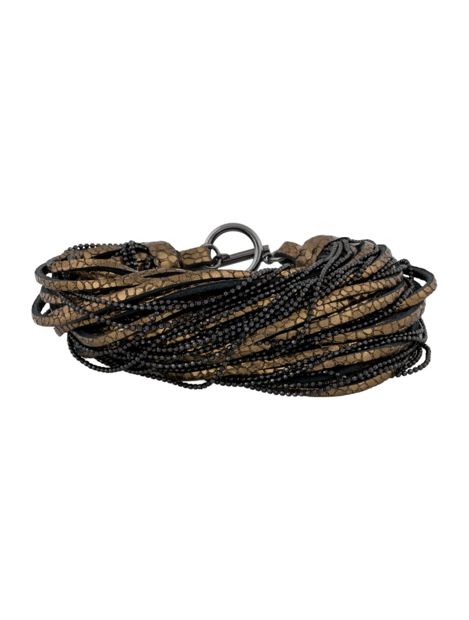 Brunello Cucinelli Leather Multi-Strand Bracelet