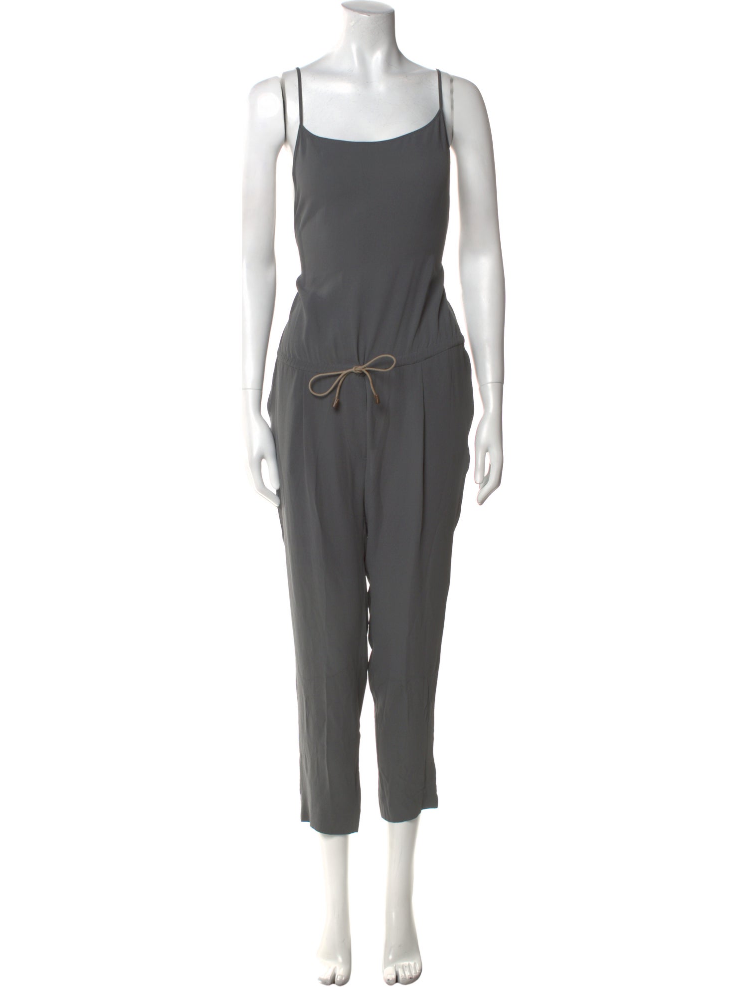 Brunello Cucinelli Silk Scoop Neck Jumpsuit