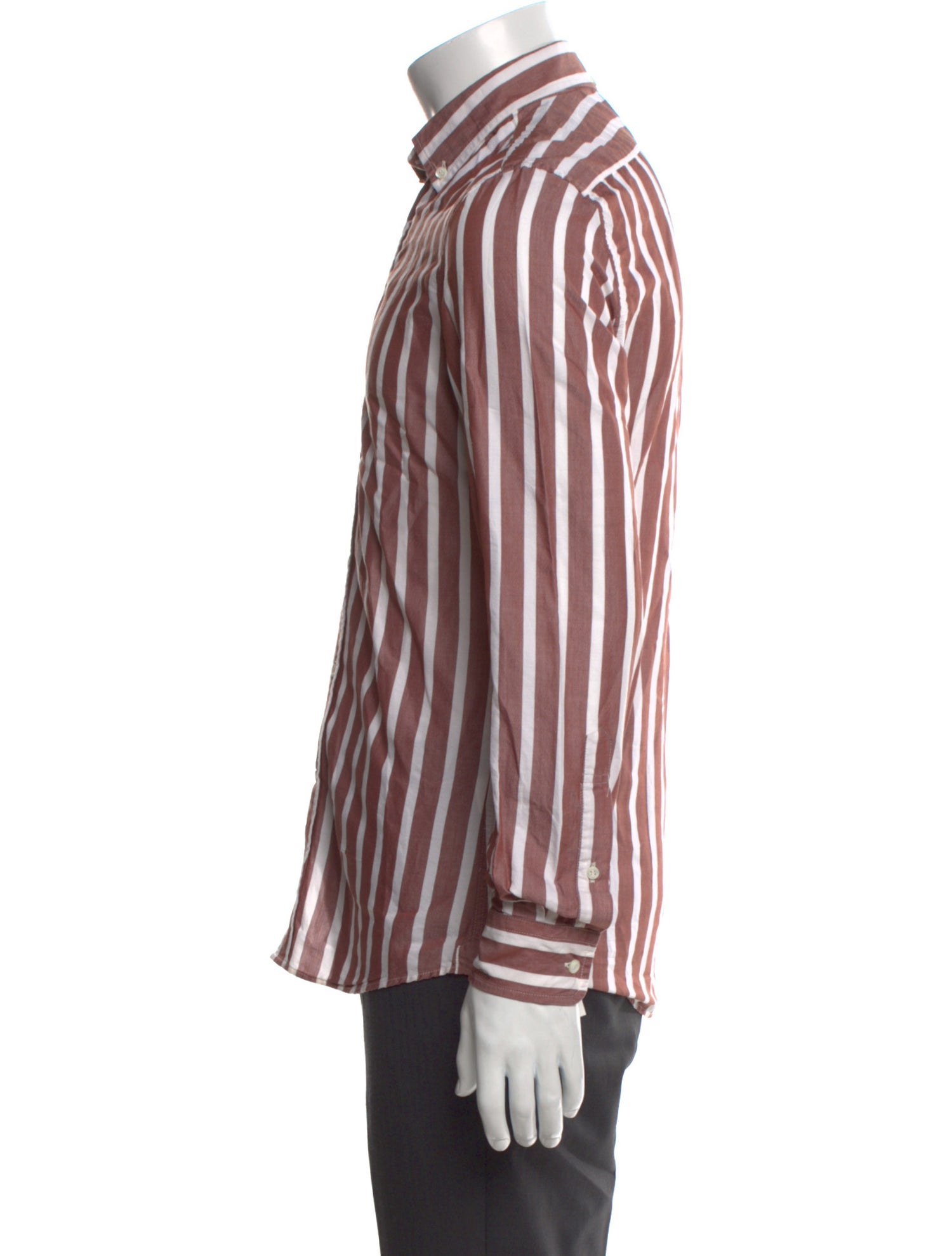 Brunello Cucinelli Striped Long Sleeve Shirt