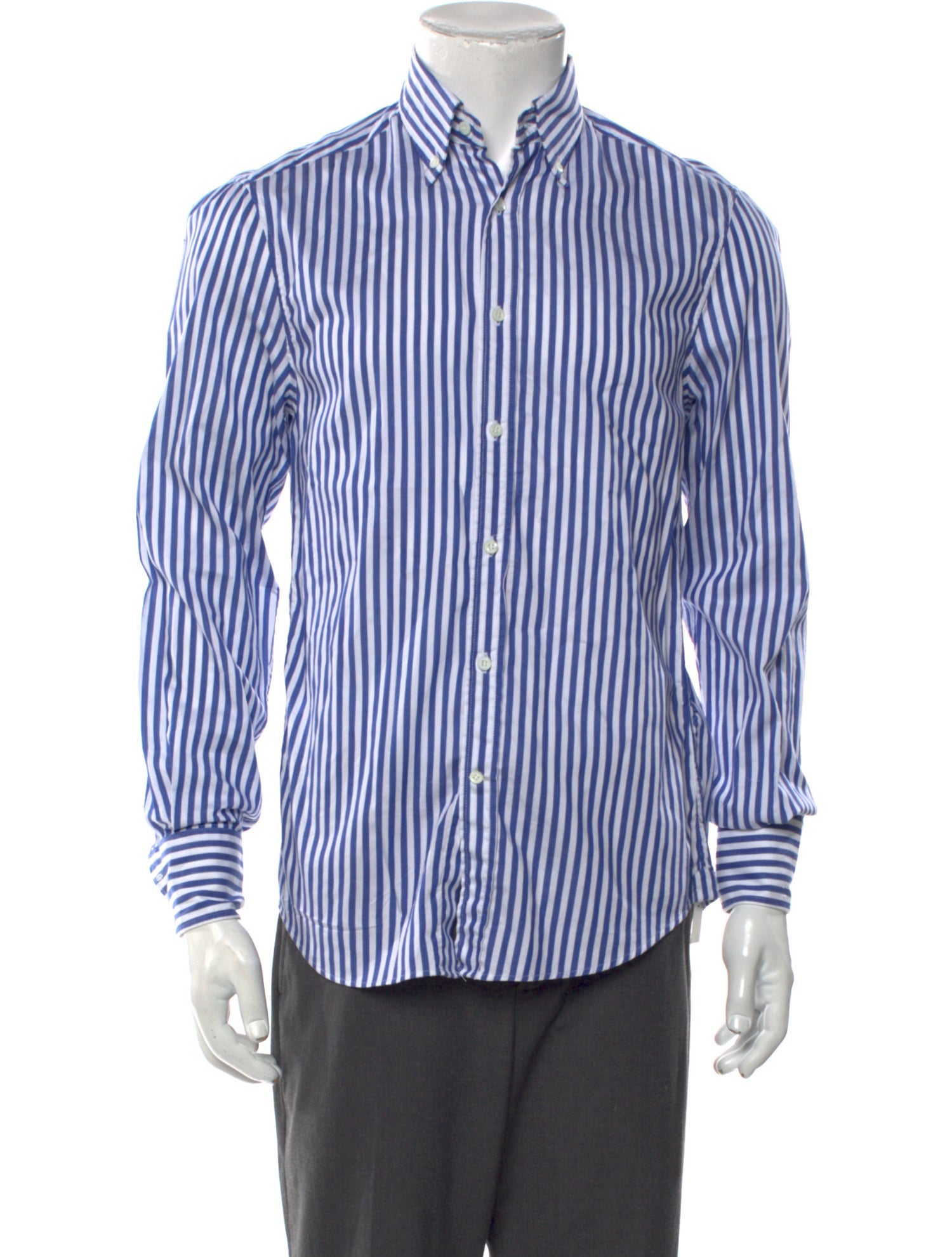 Brunello Cucinelli Striped Long Sleeve Shirt