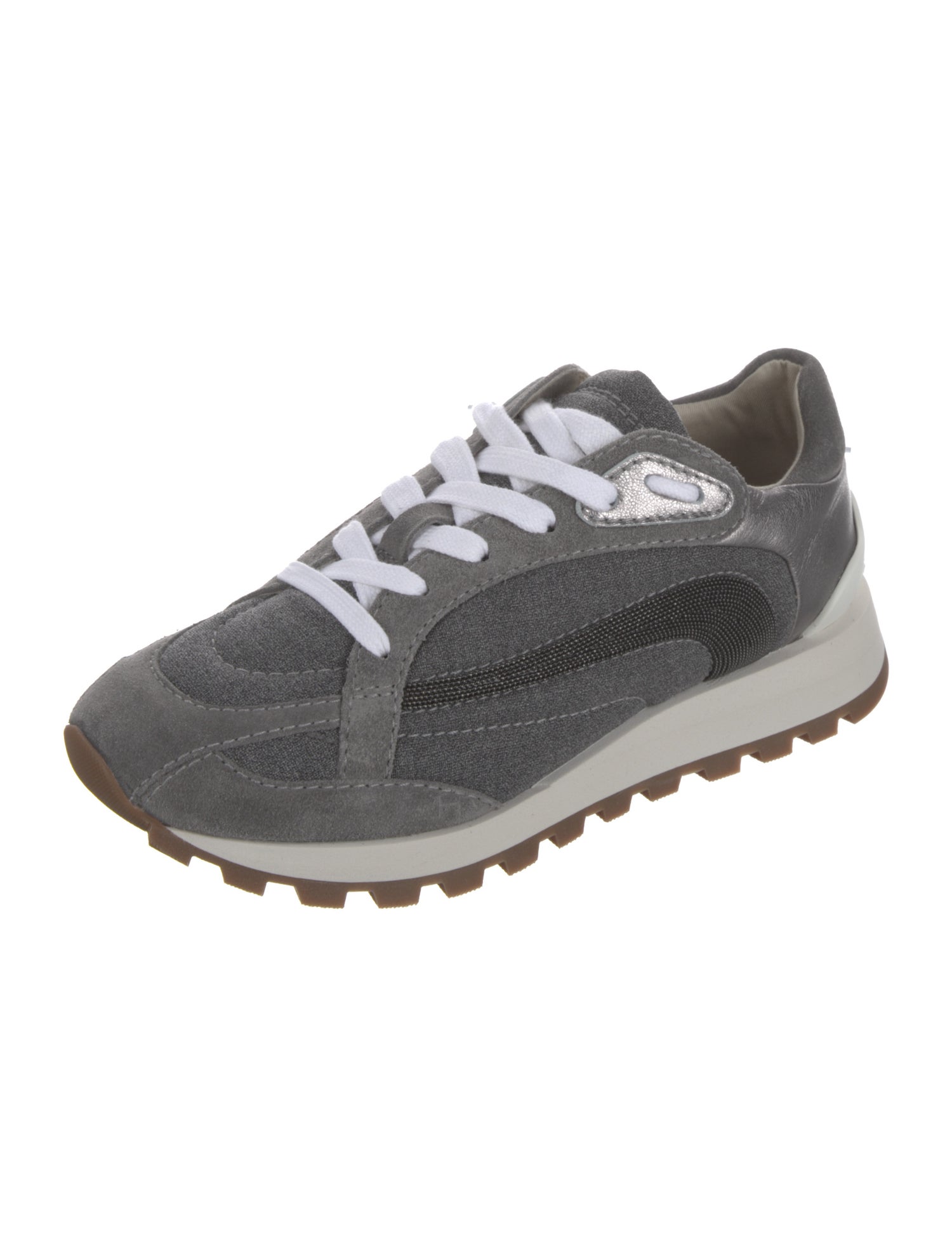 Brunello Cucinelli Beaded Accents Athletic Sneakers