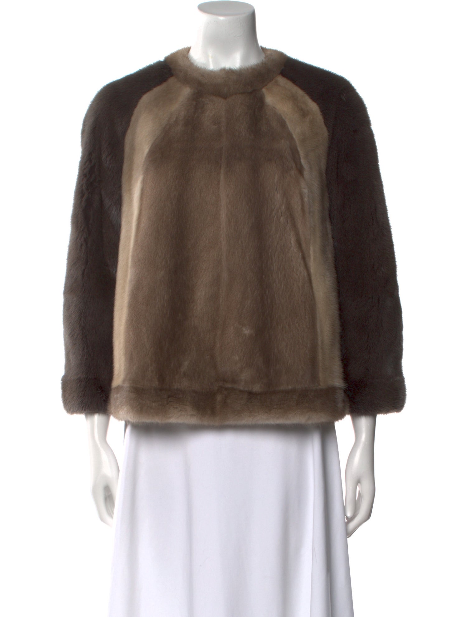 Brunello Cucinelli Mink Crew Neck Sweatshirt
