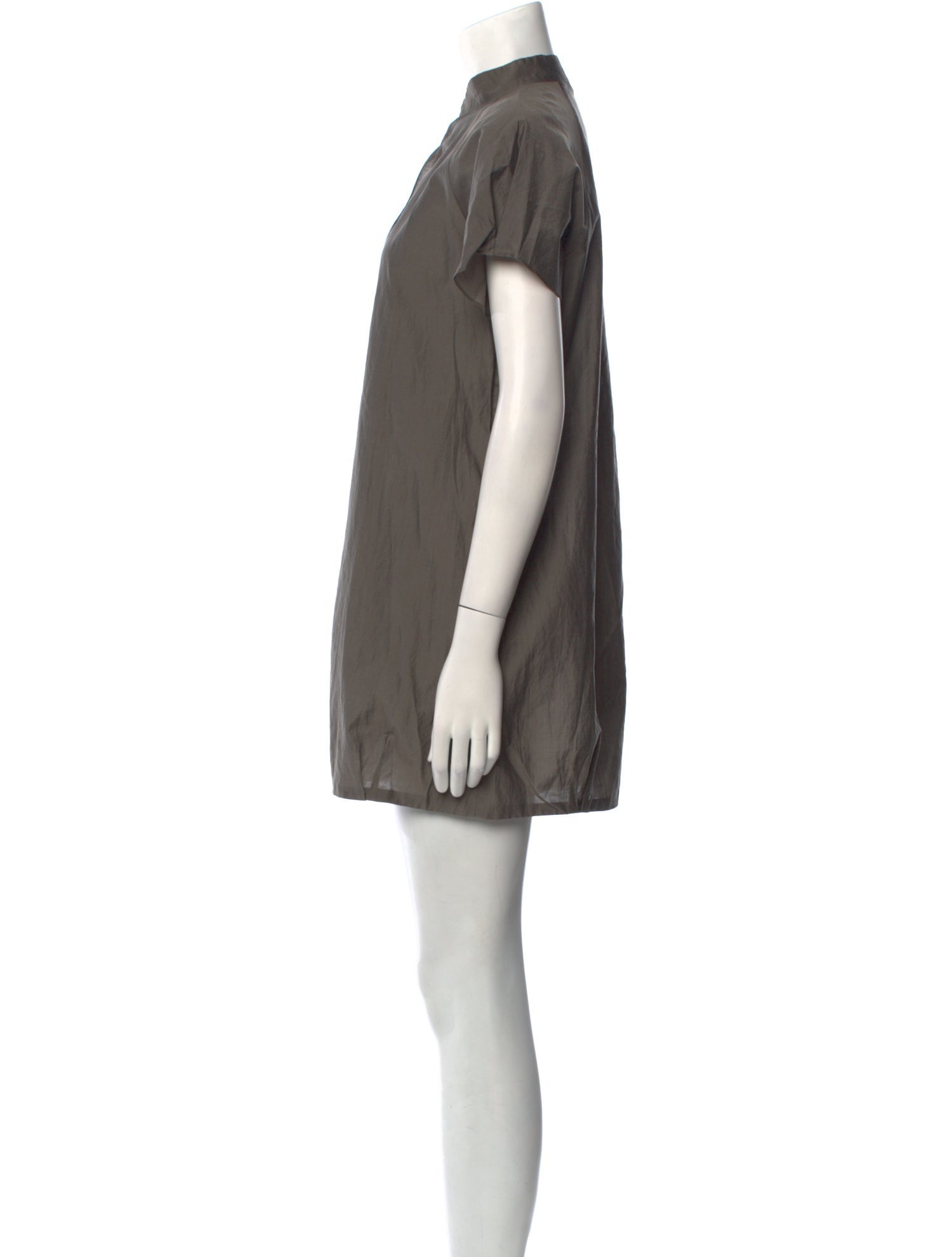 Brunello Cucinelli Mock Neck Mini Dress