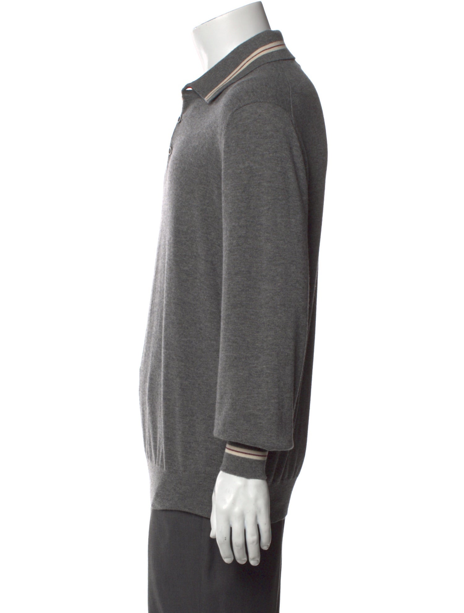 Brunello Cucinelli Cashmere Collar Polo Sweater