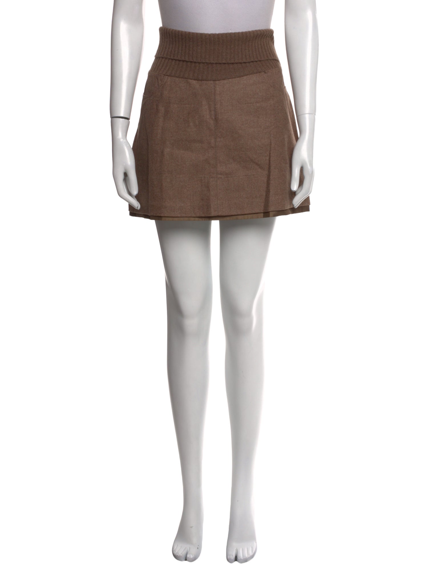 Brunello Cucinelli Wool Mini Skirt