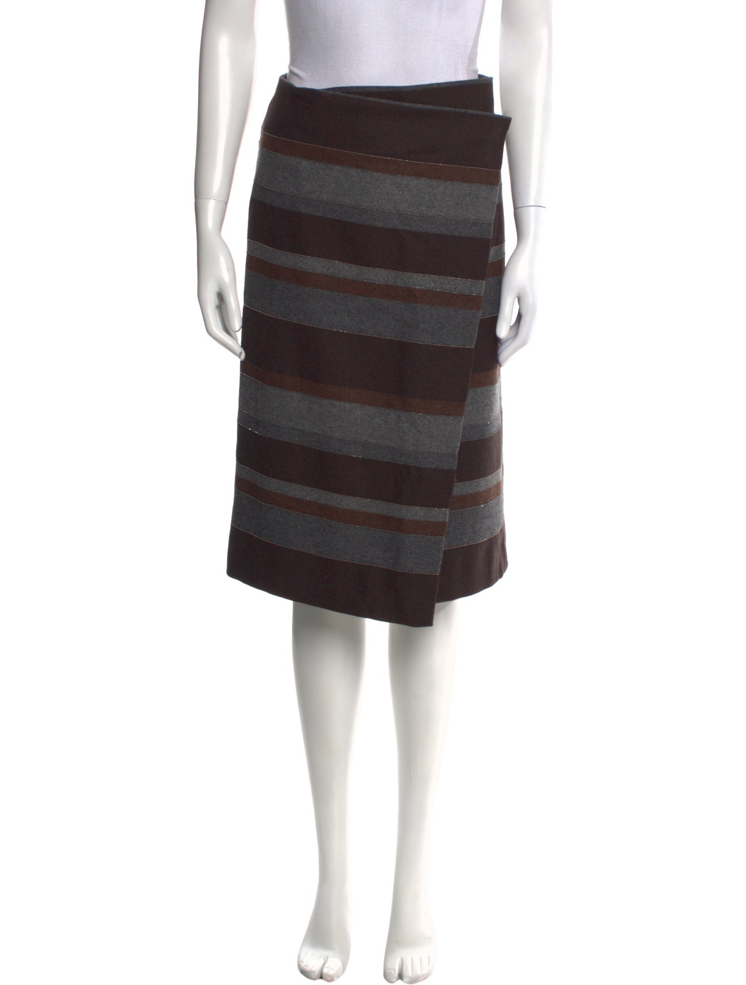 Brunello Cucinelli Wool Knee-Length Skirt