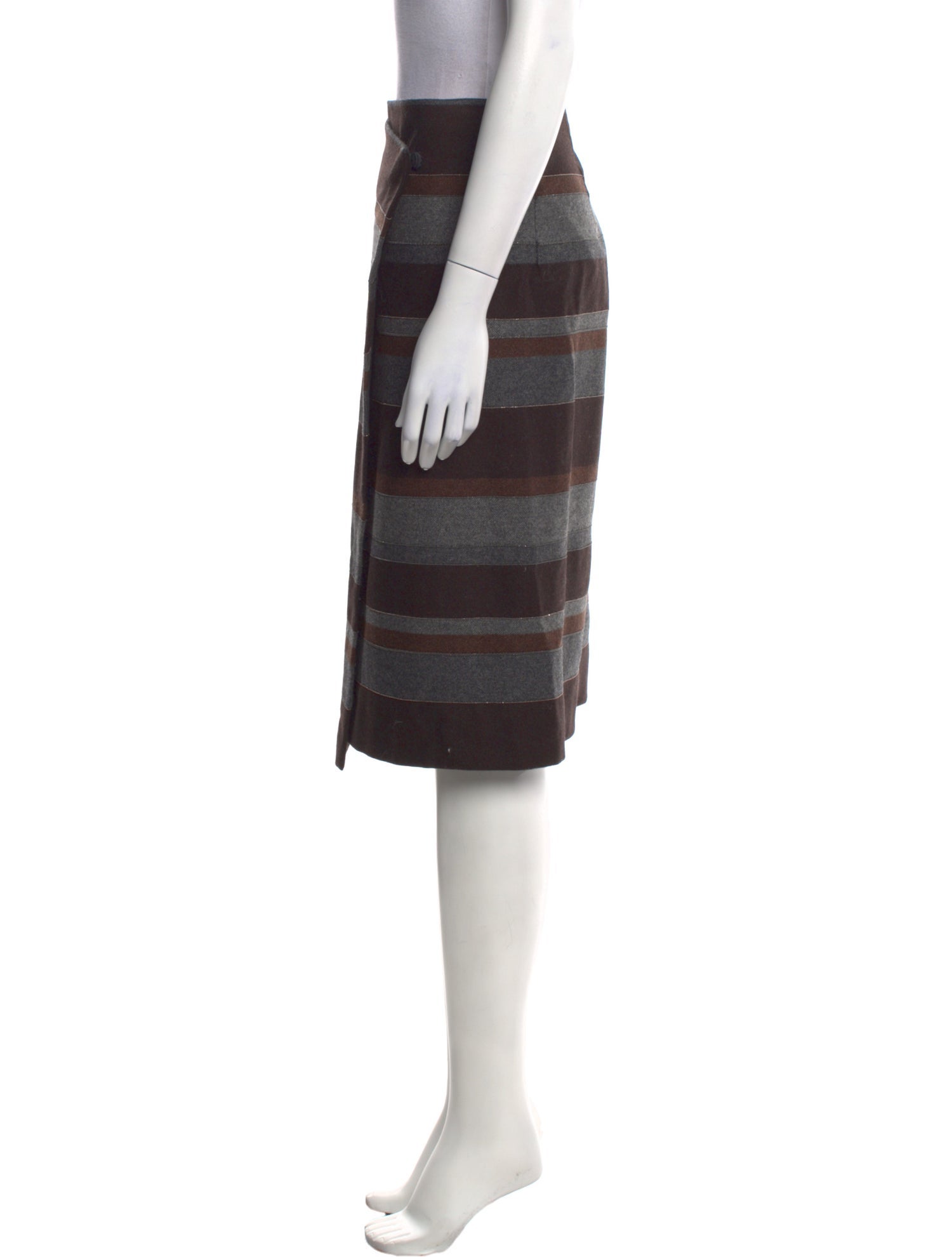 Brunello Cucinelli Wool Knee-Length Skirt