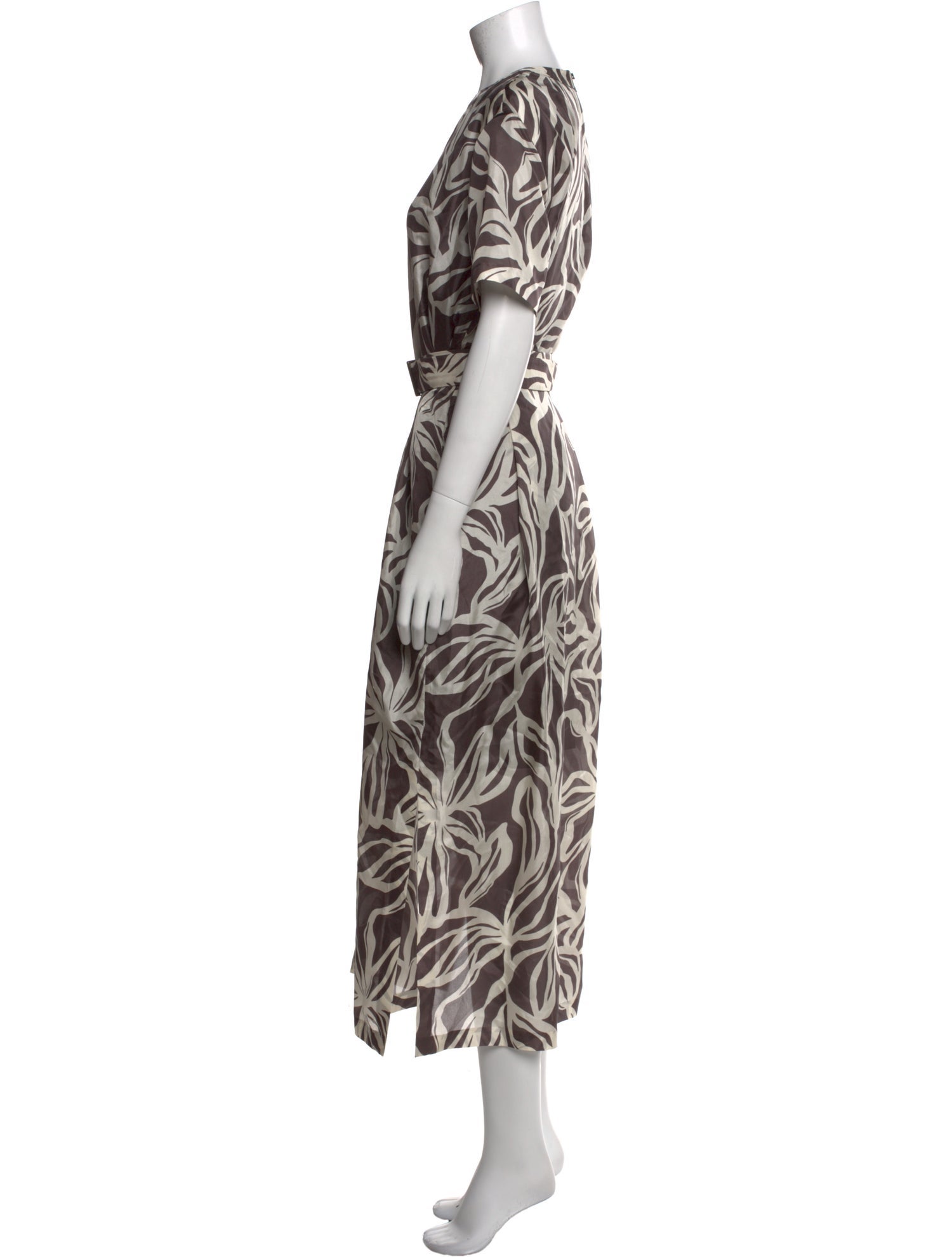 Brunello Cucinelli Silk Knee-Length Dress w/ Tags