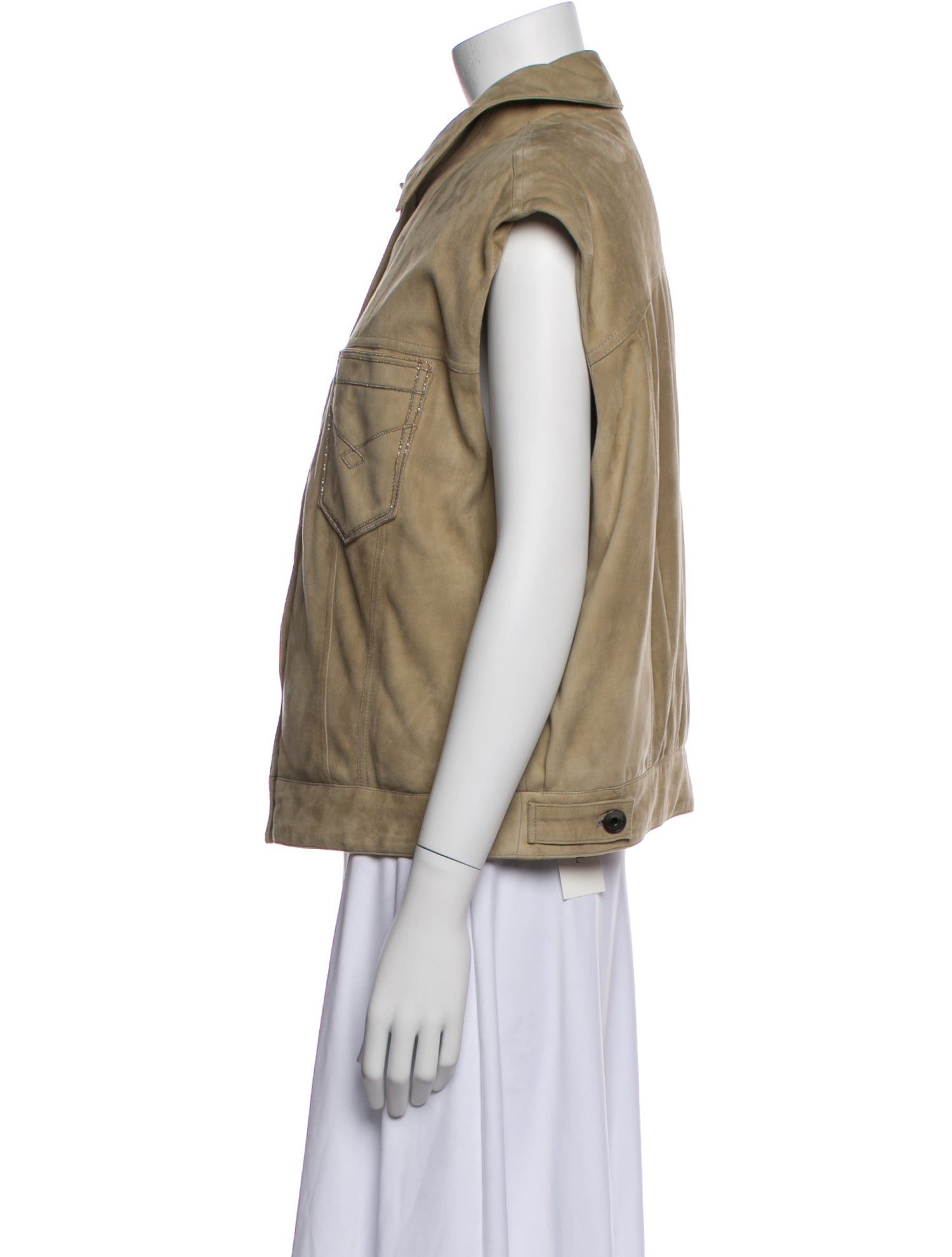 Brunello Cucinelli Leather Down Jacket