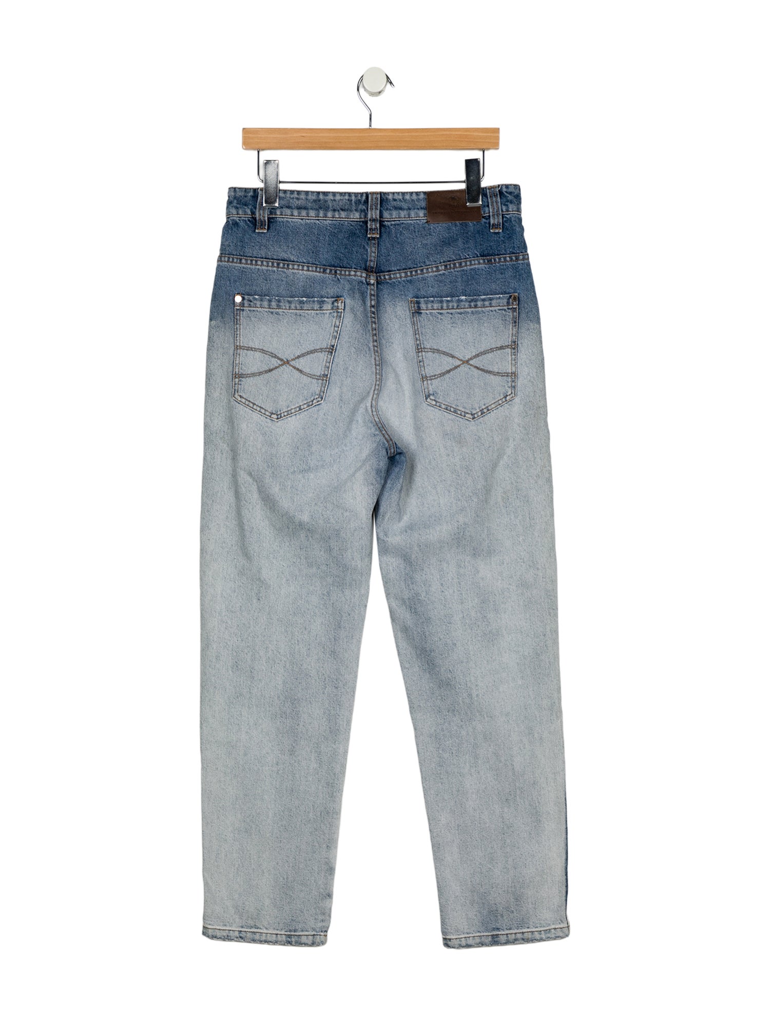 Brunello Cucinelli High-Rise Straight Leg Jeans
