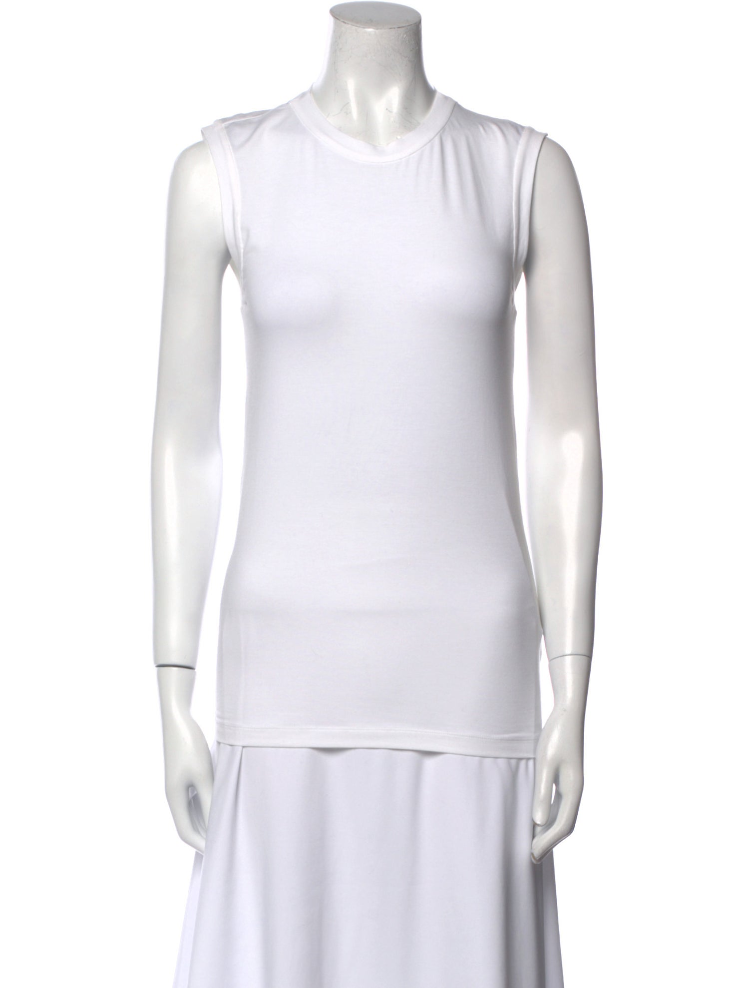 Brunello Cucinelli Crew Neck Sleeveless Top