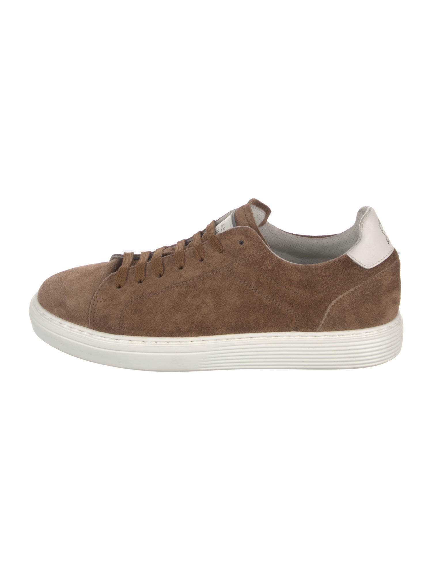 Brunello Cucinelli Suede Graphic Print Sneakers