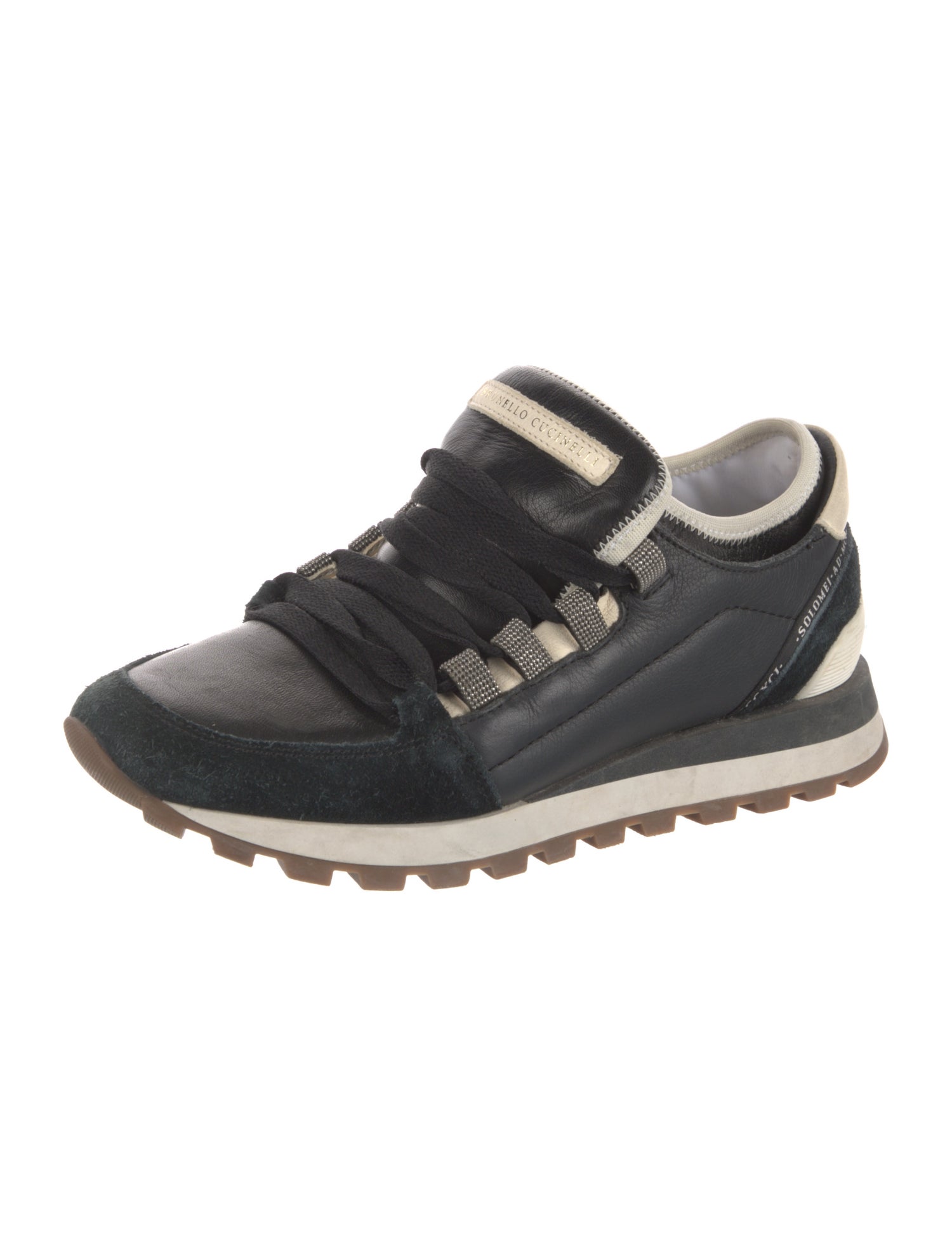 Brunello Cucinelli Monili Leather Sneakers