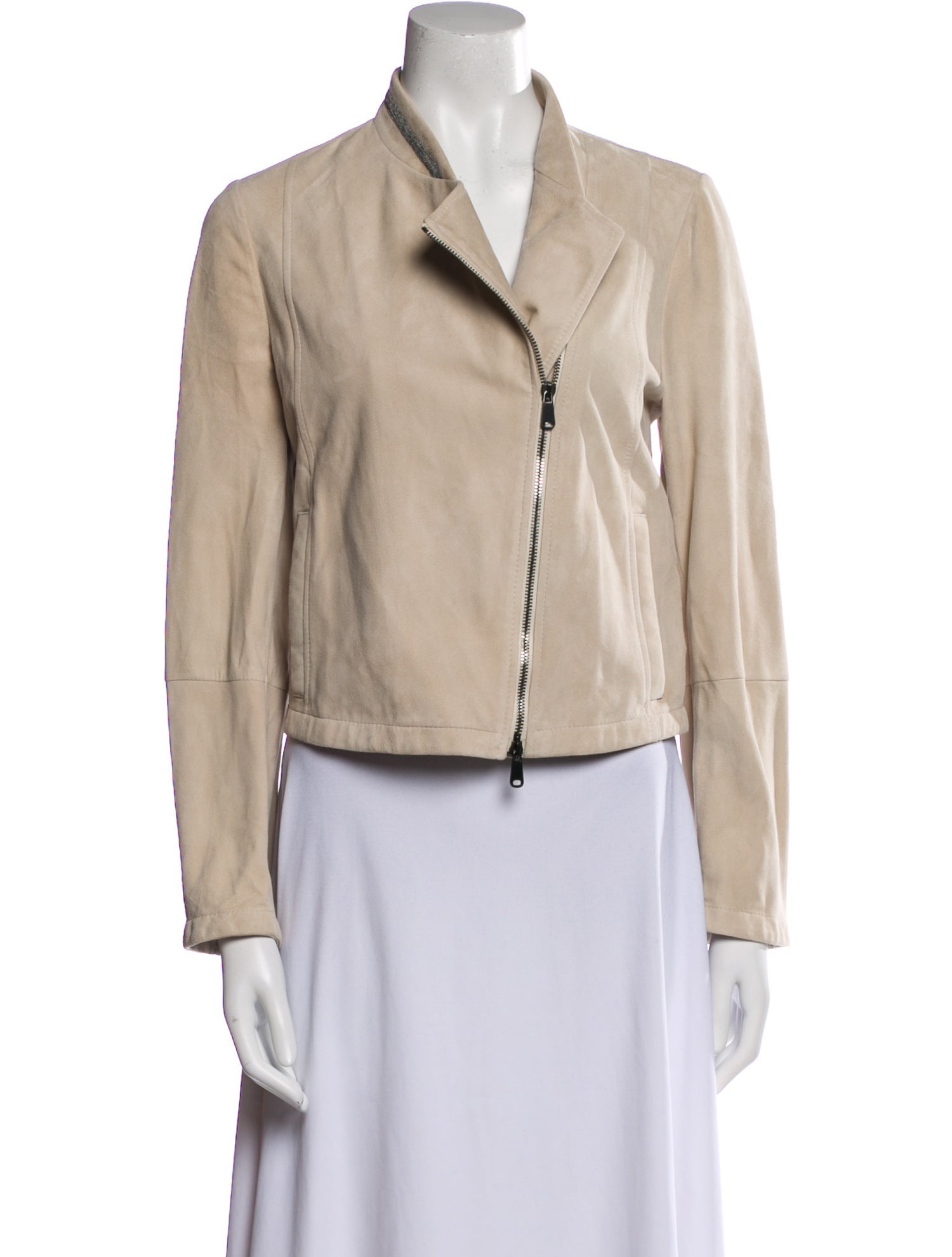 Brunello Cucinelli Leather Biker Jacket