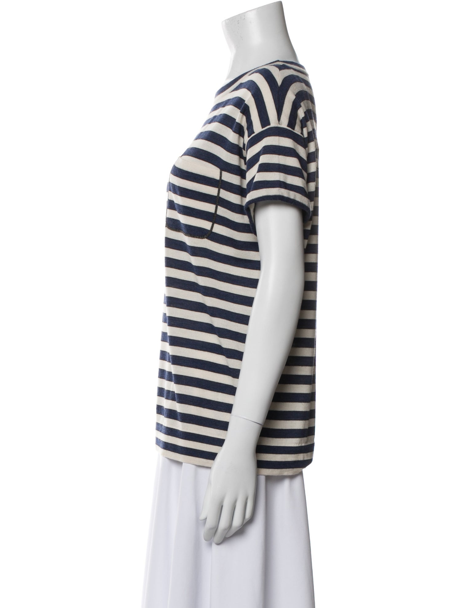 Brunello Cucinelli Virgin Wool Striped Sweater w/ Tags