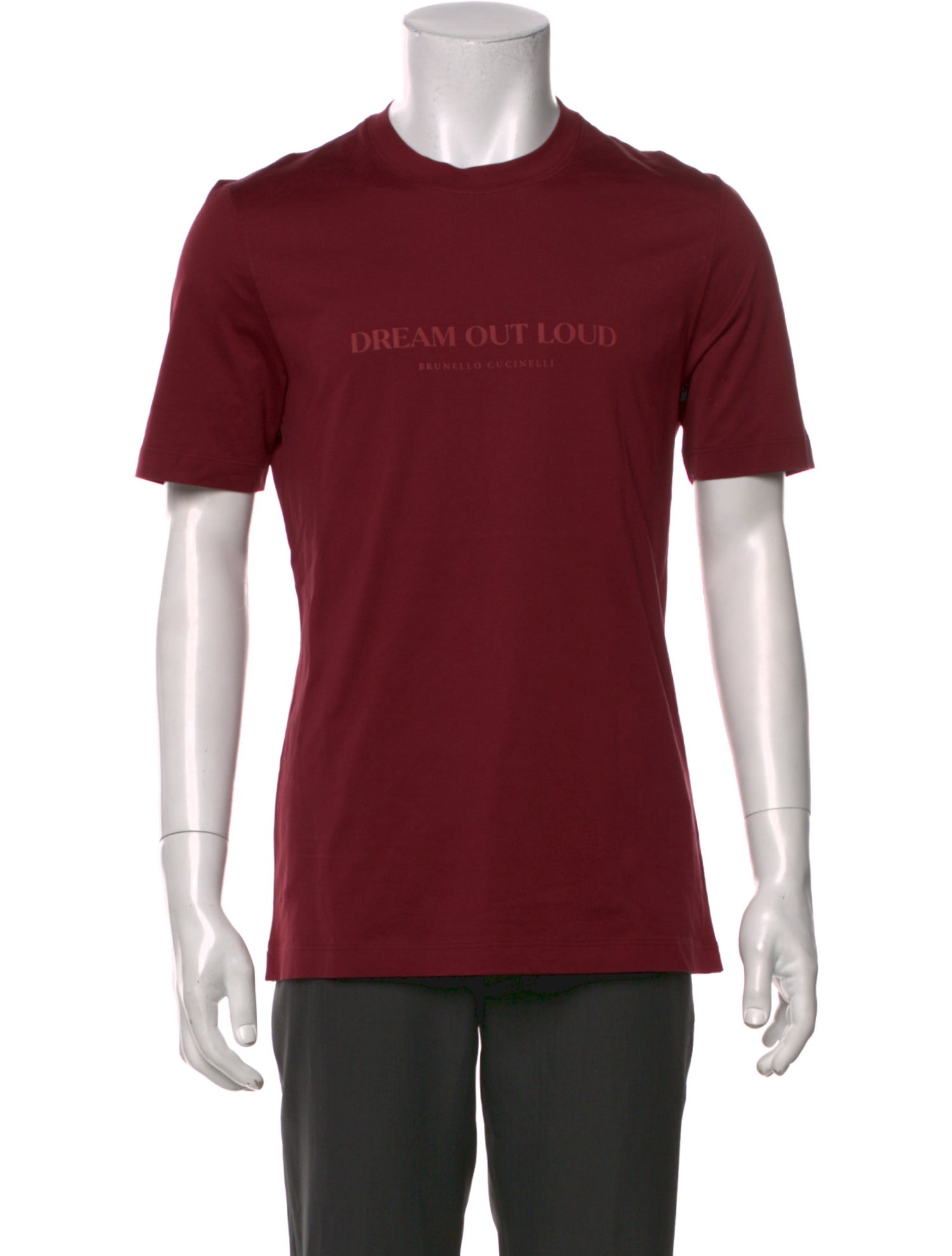 Brunello Cucinelli Graphic Print Crew Neck T-Shirt