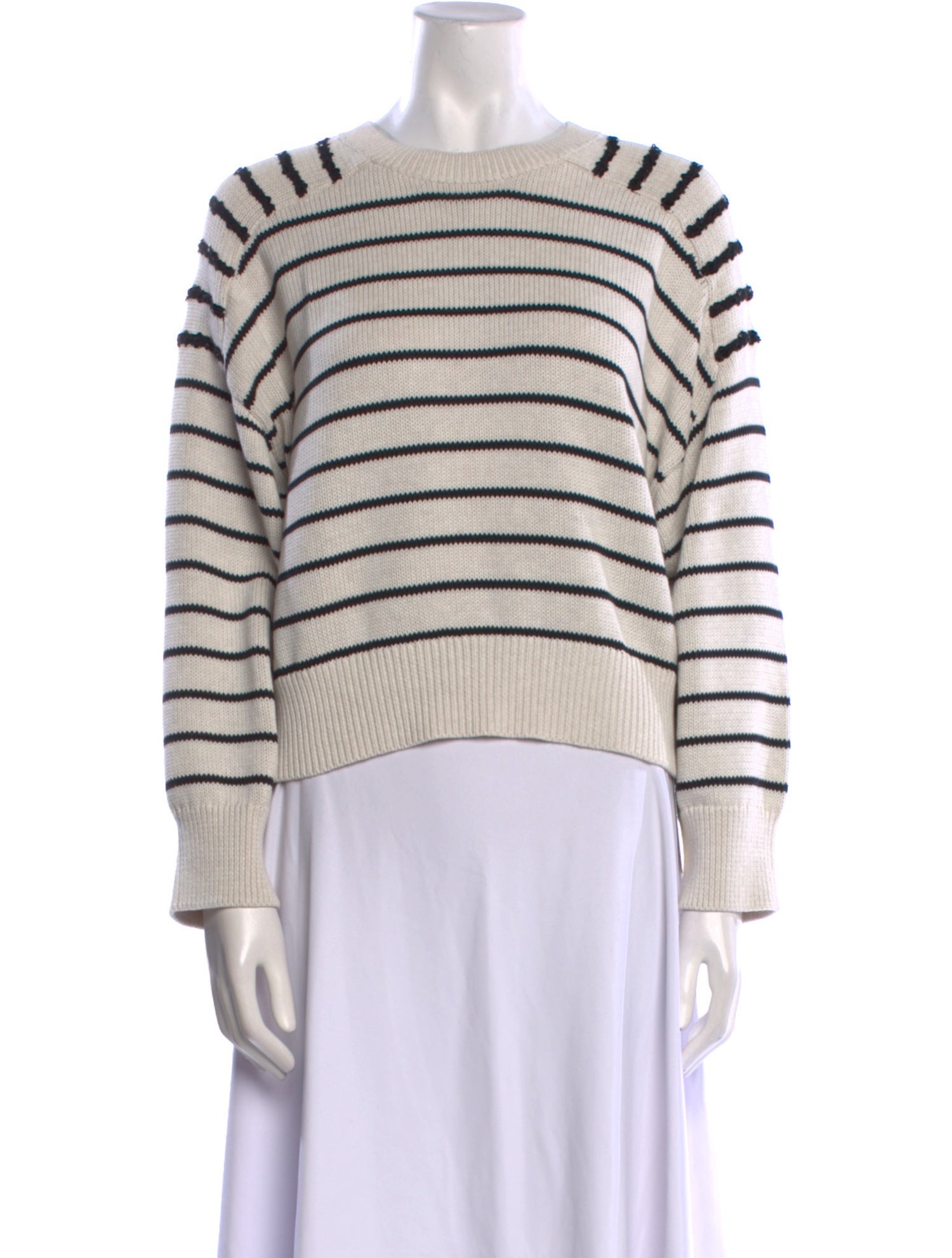Brunello Cucinelli Striped Crew Neck Sweatshirt
