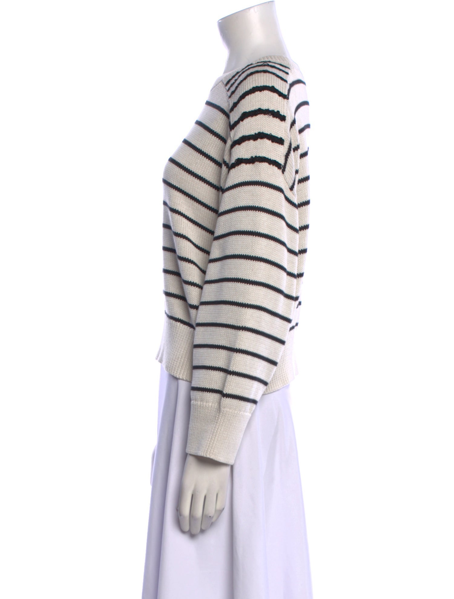 Brunello Cucinelli Striped Crew Neck Sweatshirt