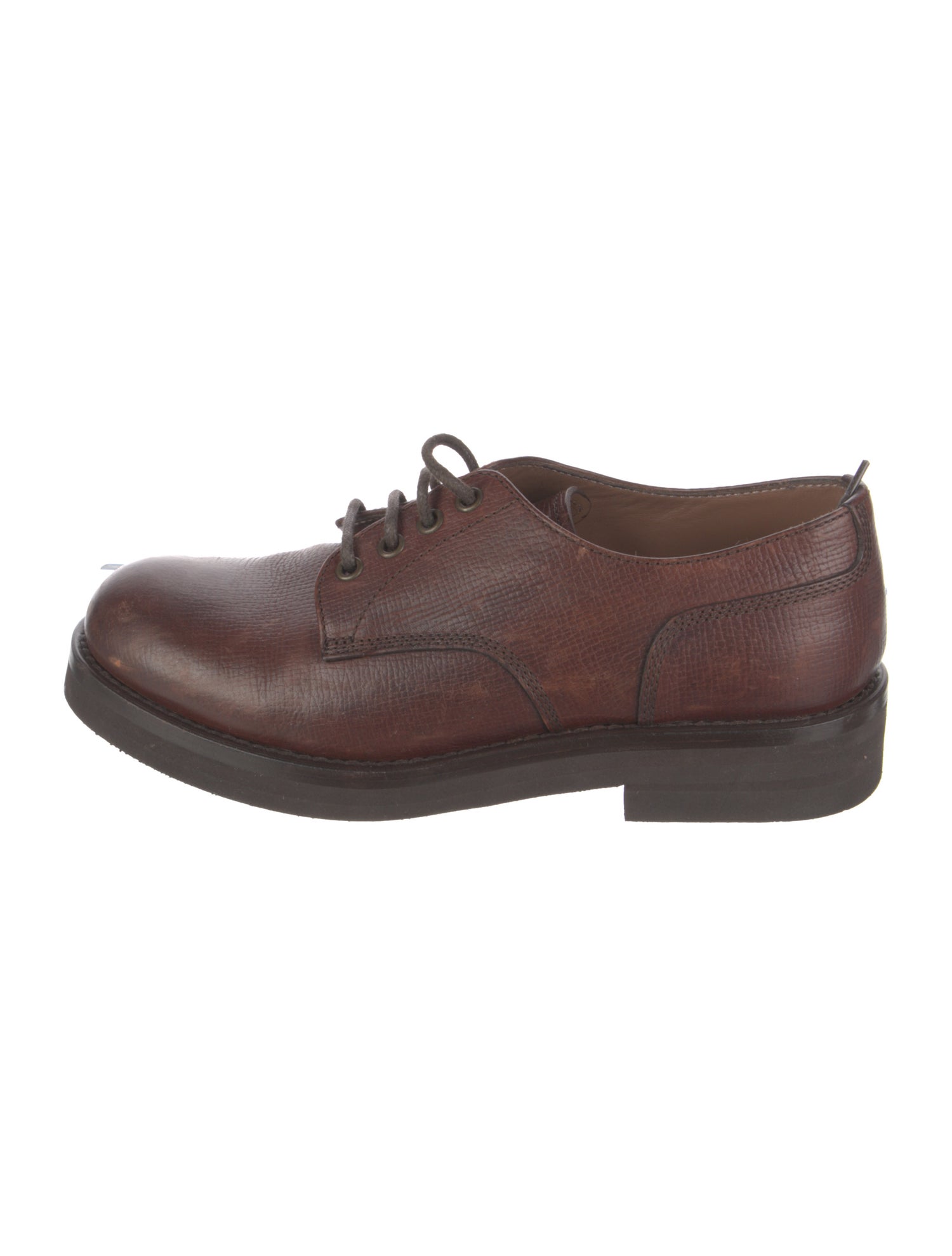 Brunello Cucinelli Leather Derby Shoes